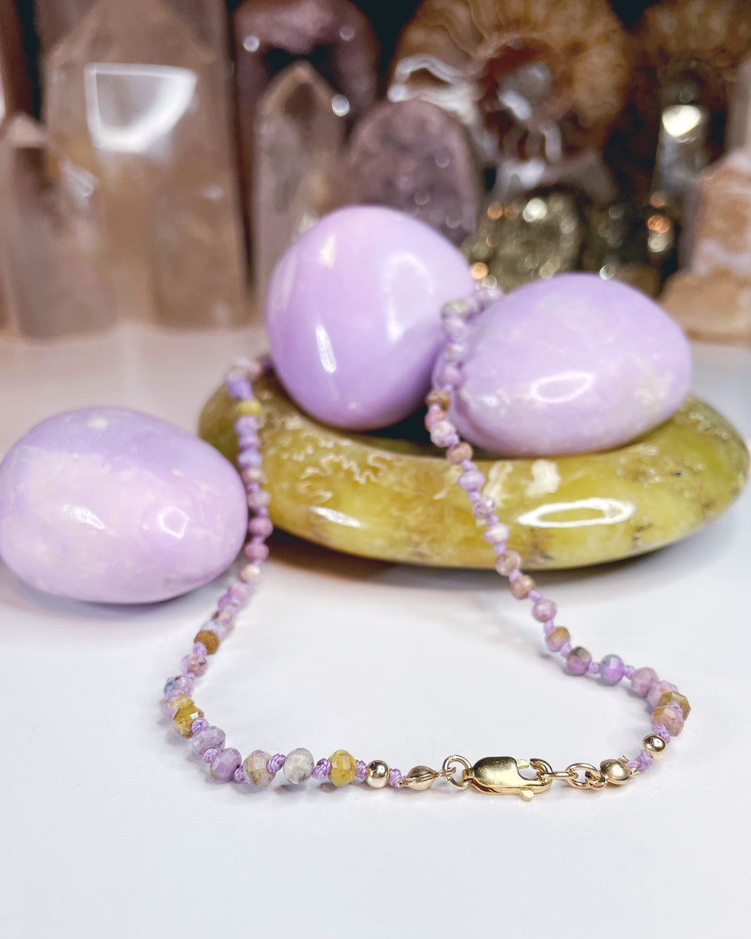 Phosphosiderite Candy Necklace - Baltic Mermaid