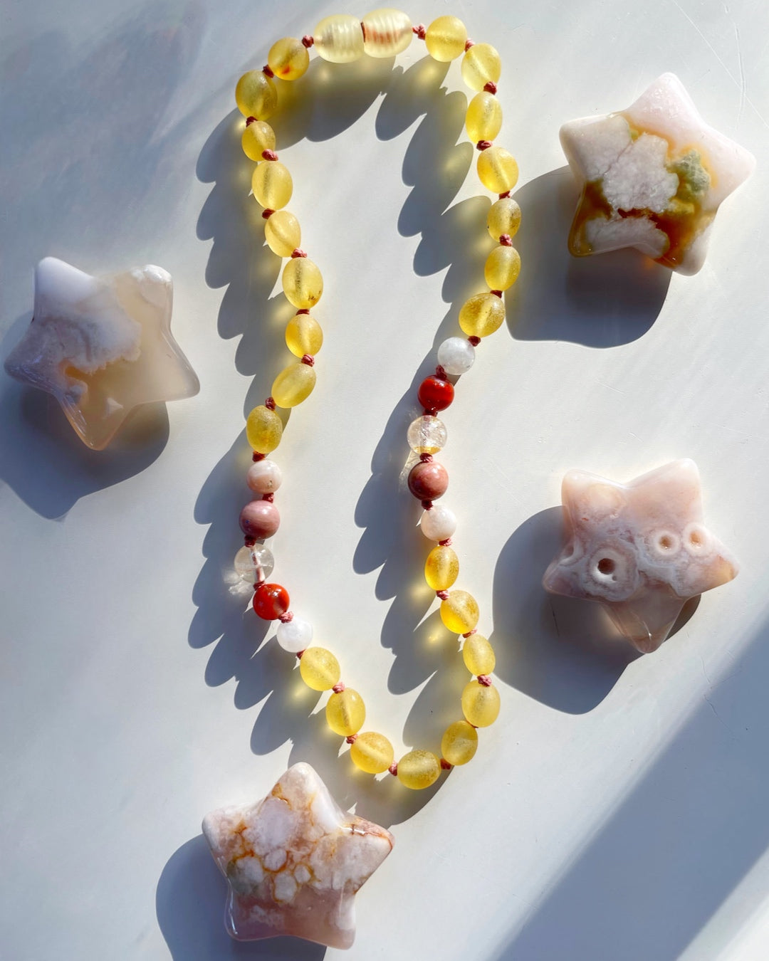 Mia - Unpolished Amber Necklace - Baltic Mermaid