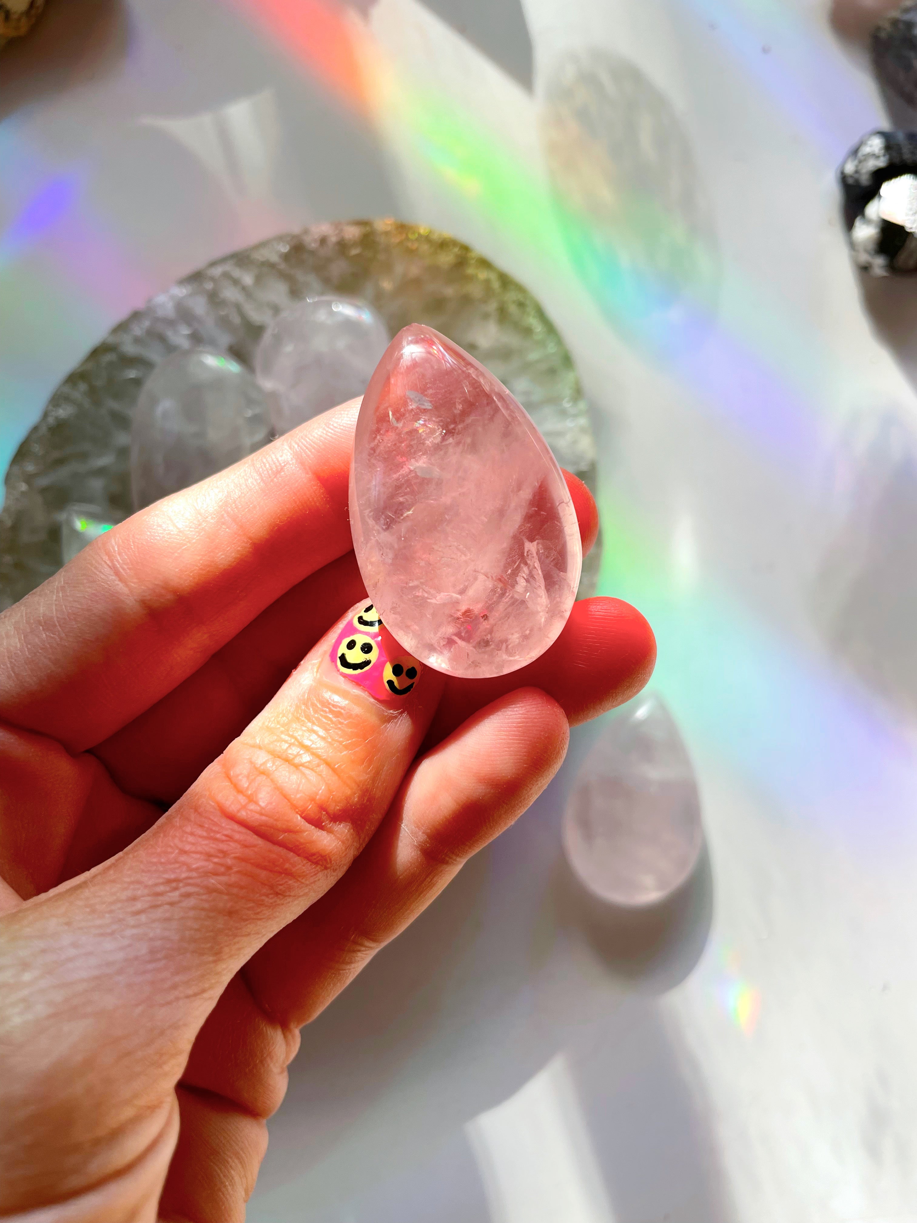 Rose Quartz Teardrop - Baltic Mermaid