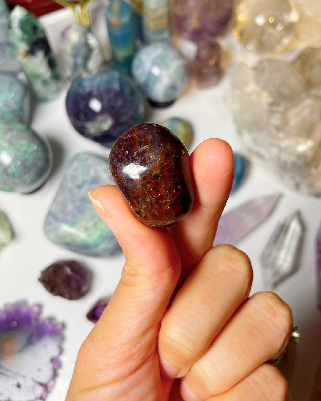 Garnet Tumbled Stones - Baltic Mermaid