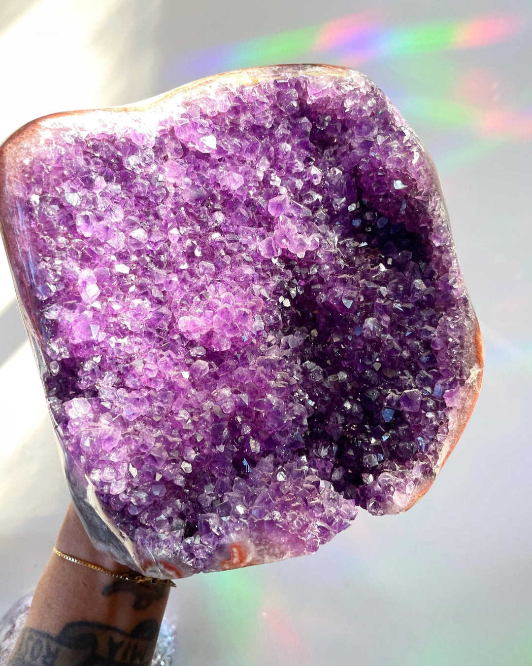 Large Amethyst Cluster Cut base - Baltic Mermaid