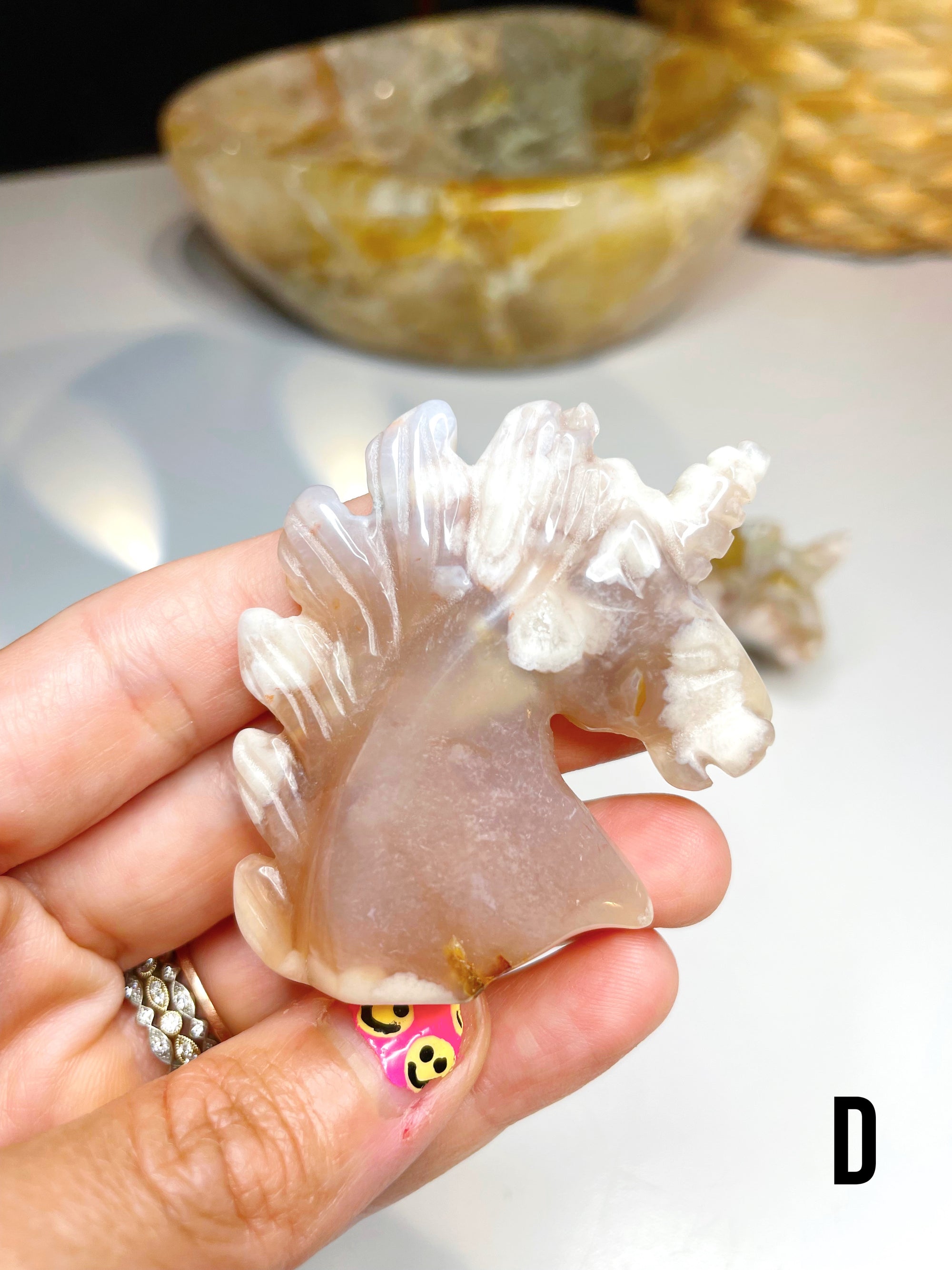 Flower Agate Unicorns