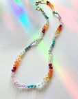 Rainbow Star Gemstone Candy Necklace