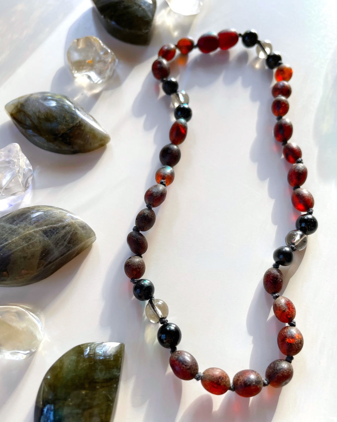 Hopper - Unpolished Amber Necklace - Baltic Mermaid