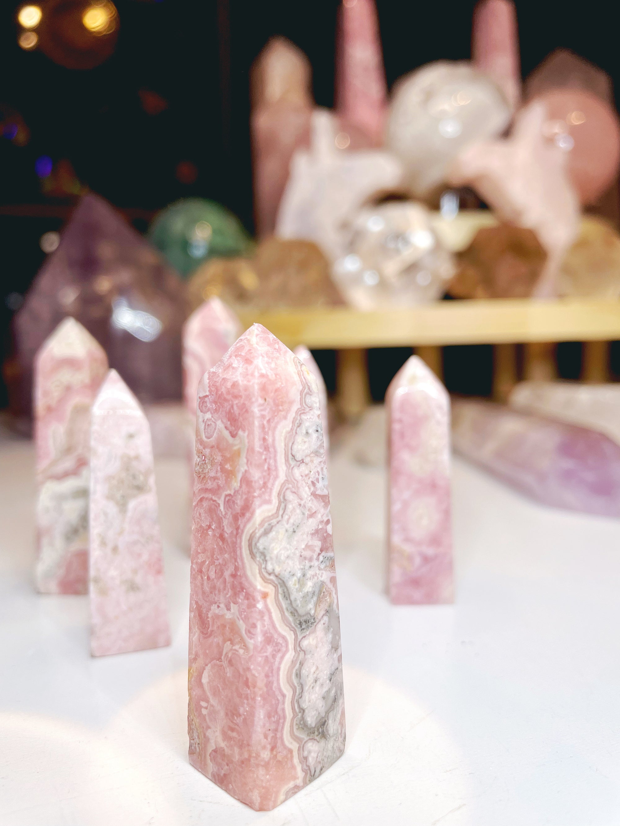 Rhodochrosite Obelisk