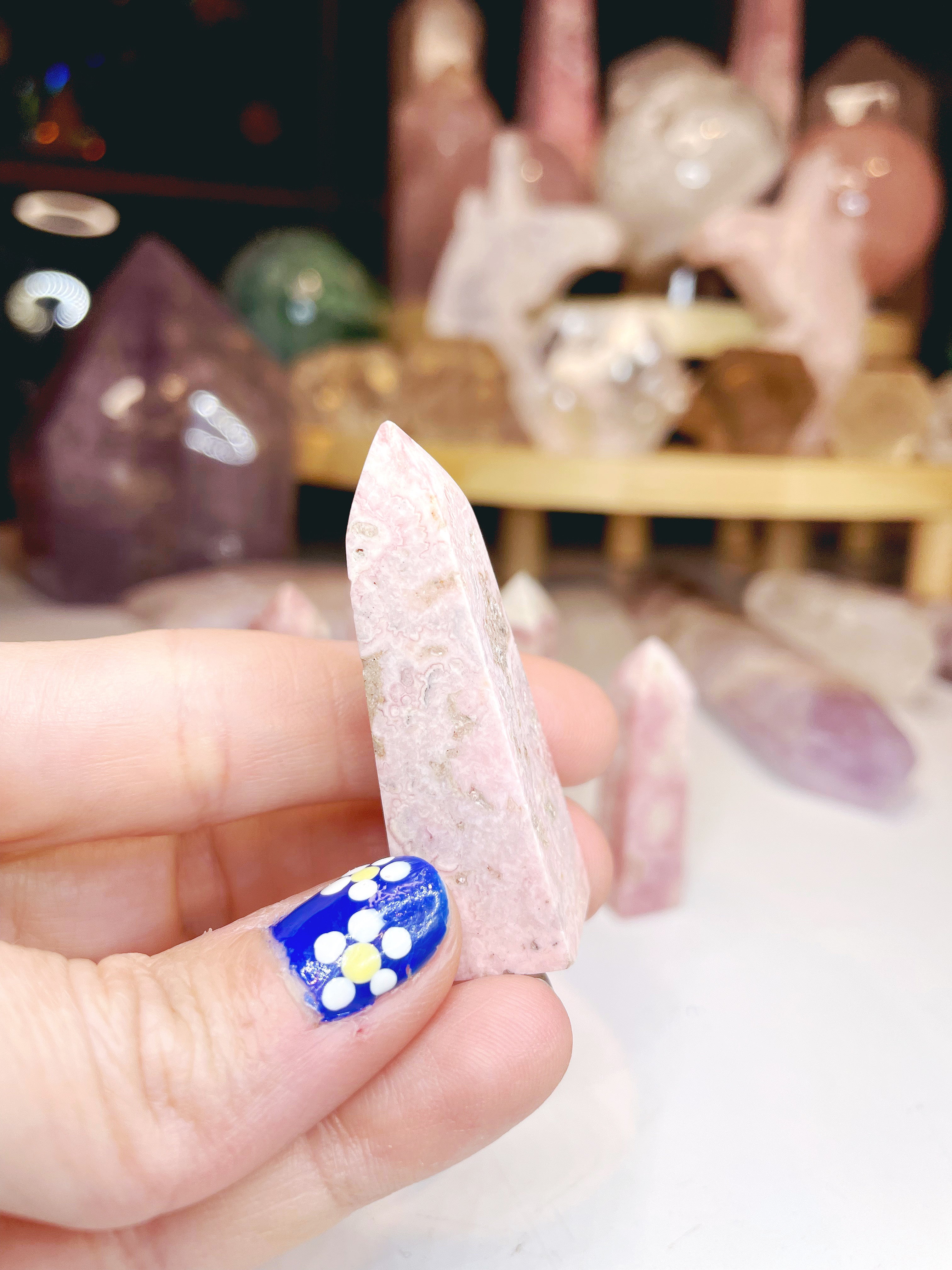 Rhodochrosite Obelisk - Baltic Mermaid