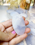 Blue Chalcedony Palm Stones