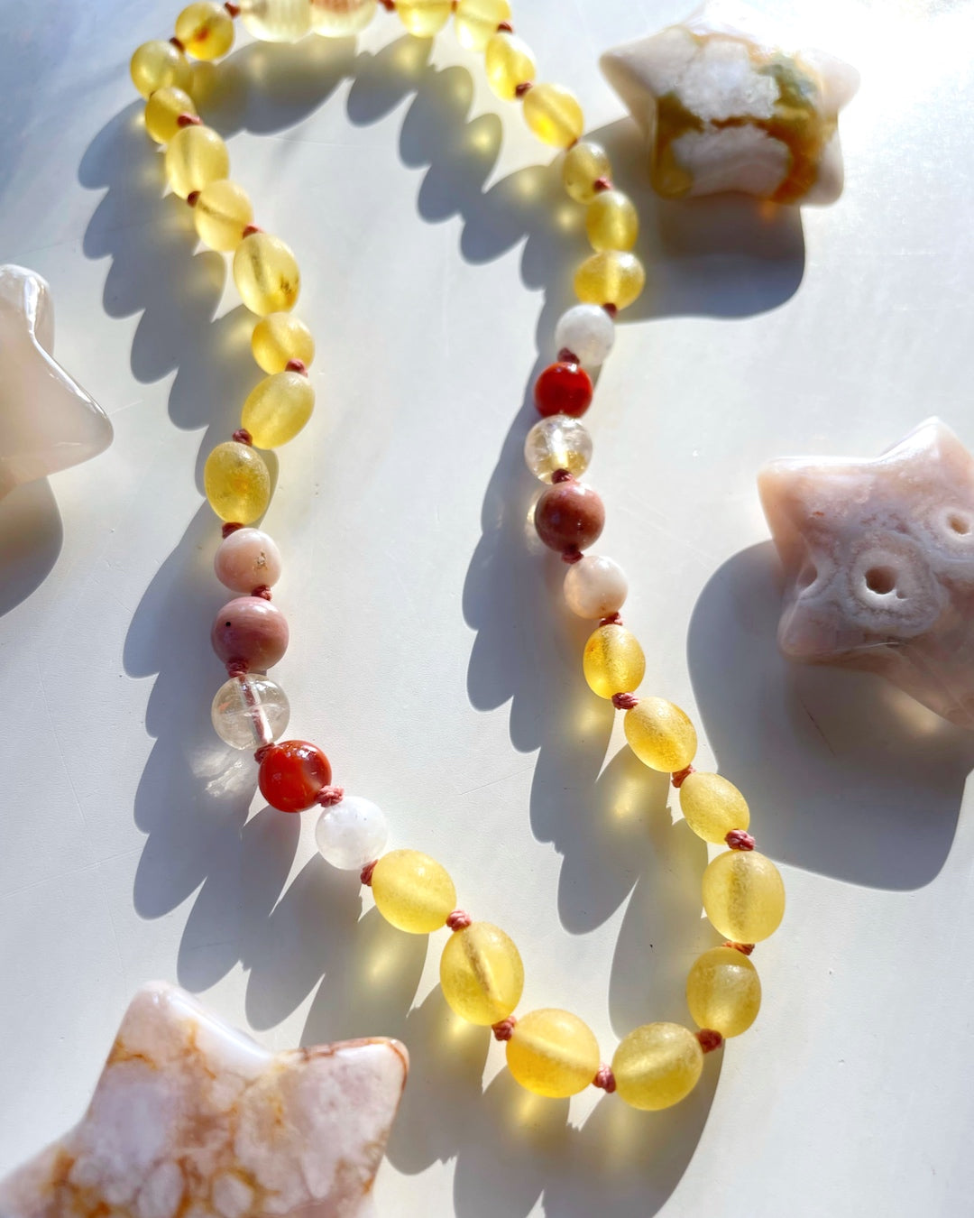 Mia - Unpolished Amber Necklace - Baltic Mermaid