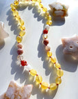 Mia - Unpolished Amber Necklace