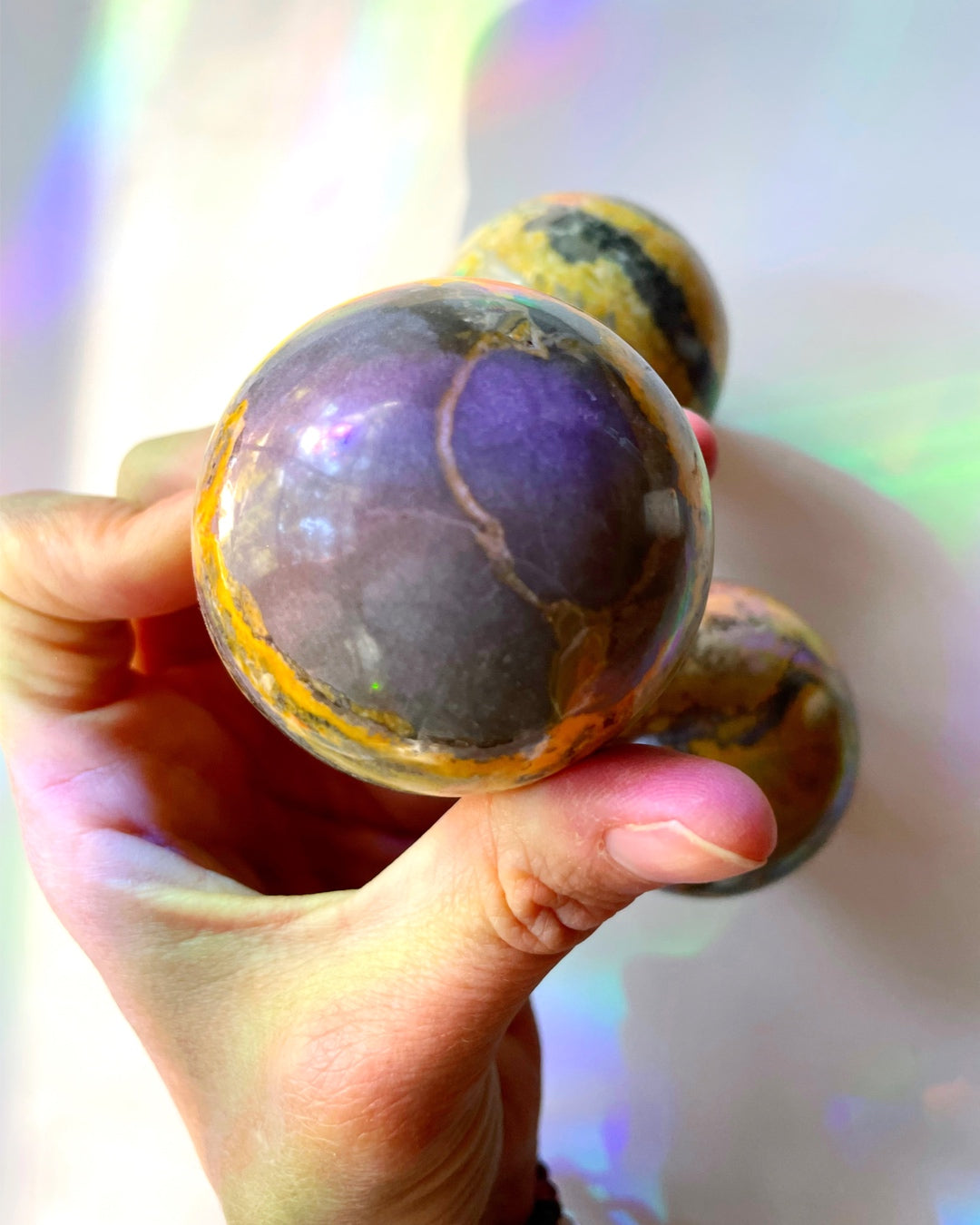 Bumblebee Jasper Sphere