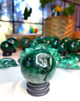 Malachite Carved Sphere