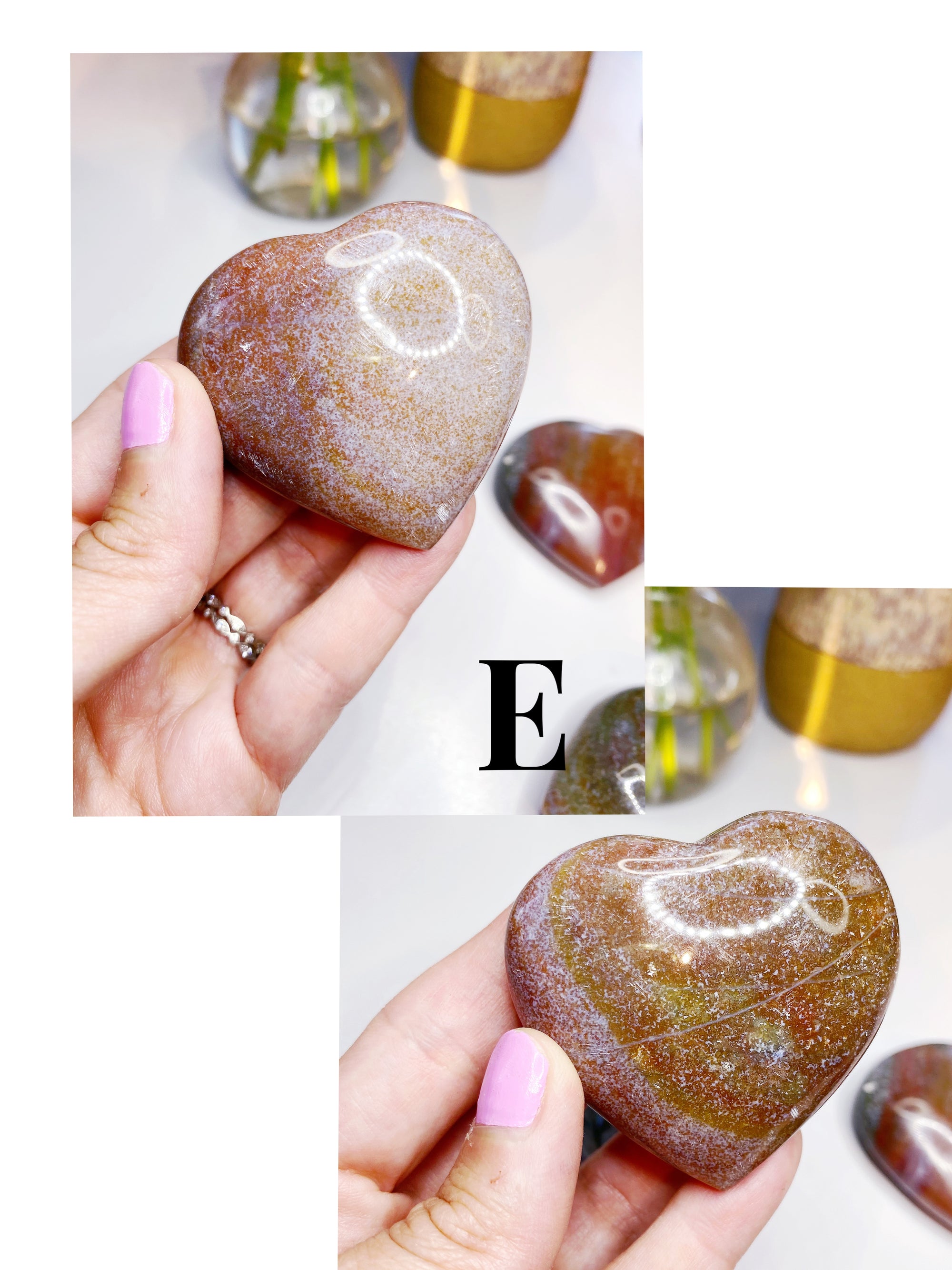 Ocean Jasper Hearts