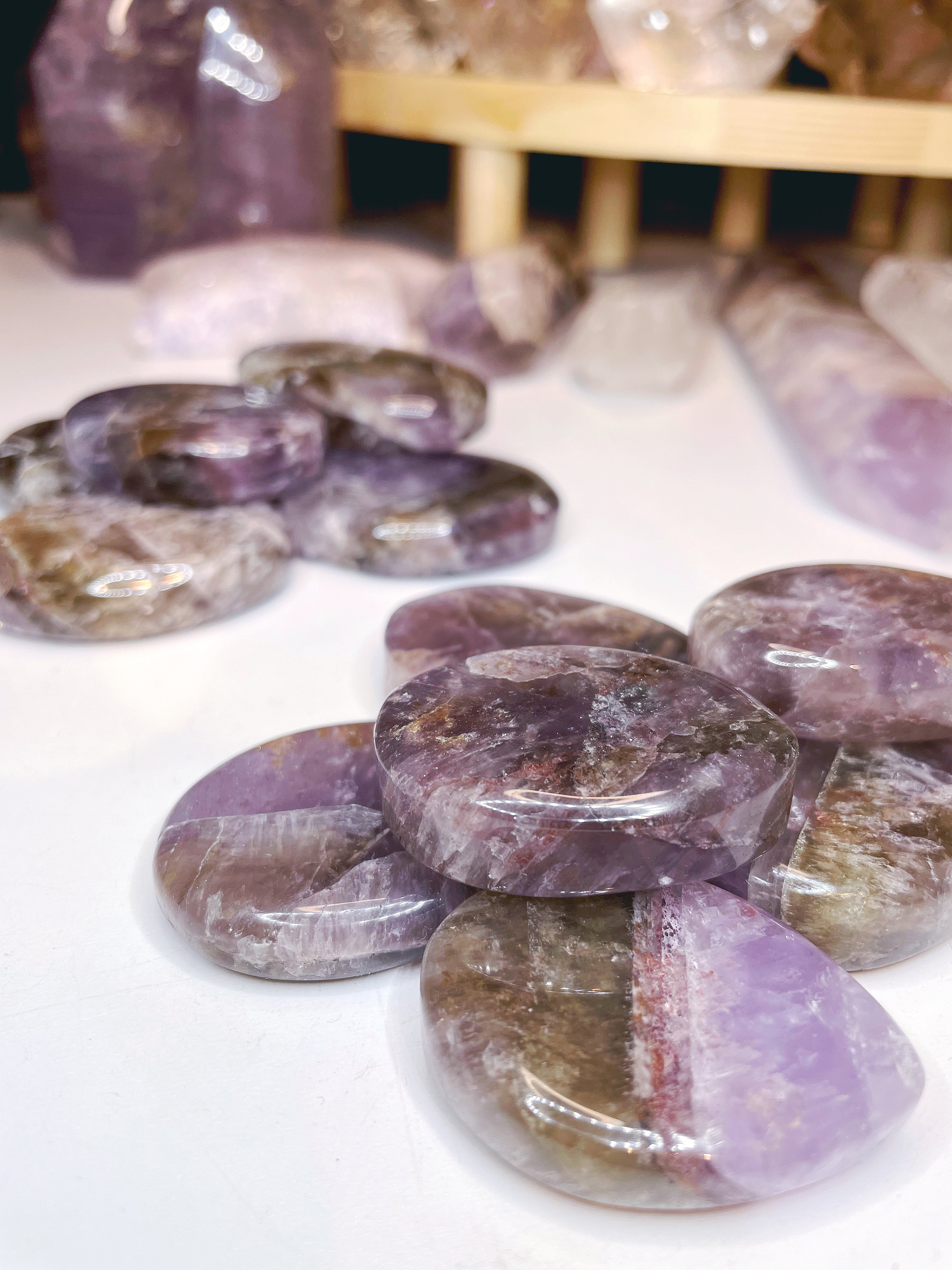 Super Seven Palm Stones - Baltic Mermaid