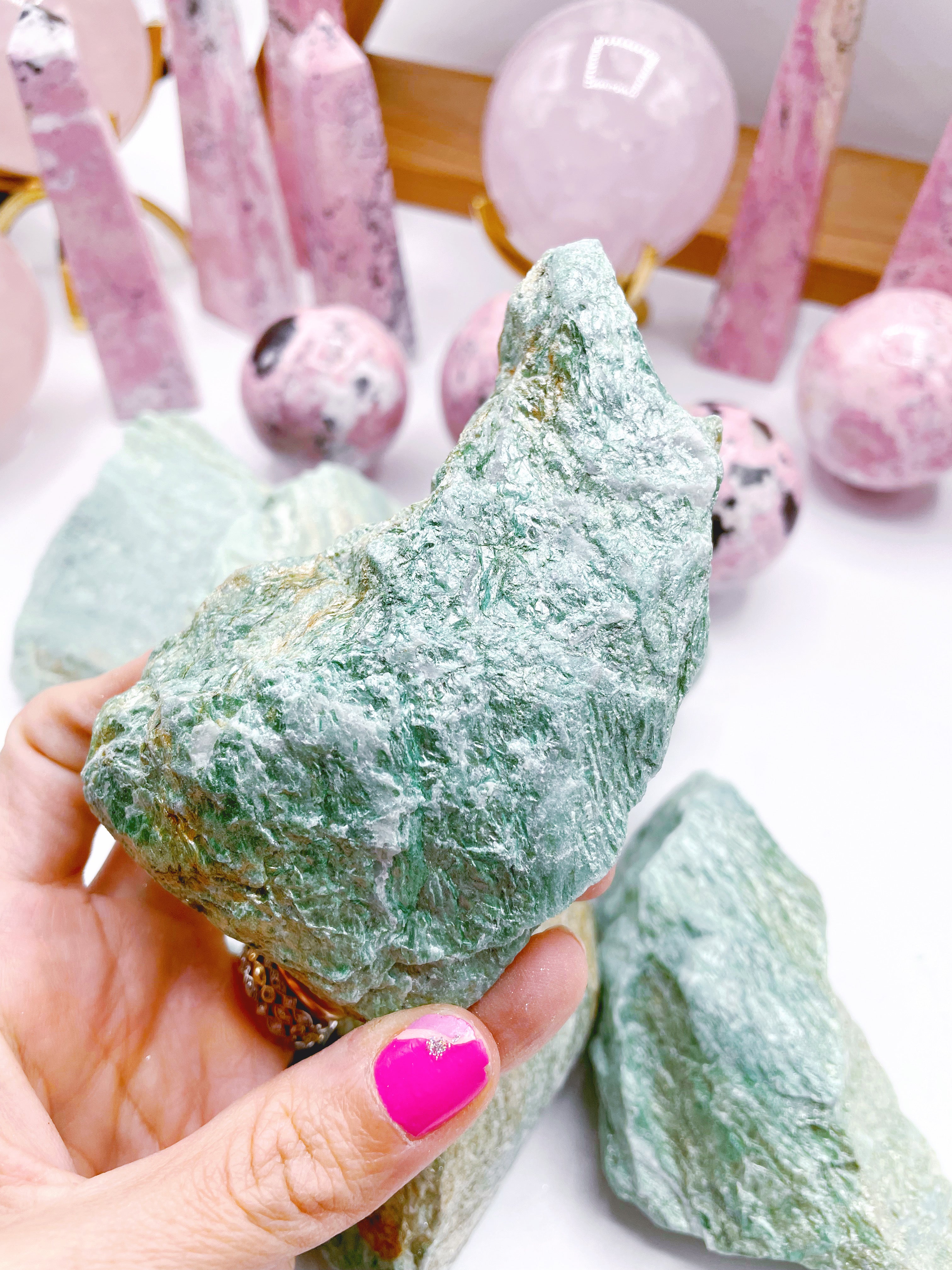 Raw Fuchsite - Baltic Mermaid