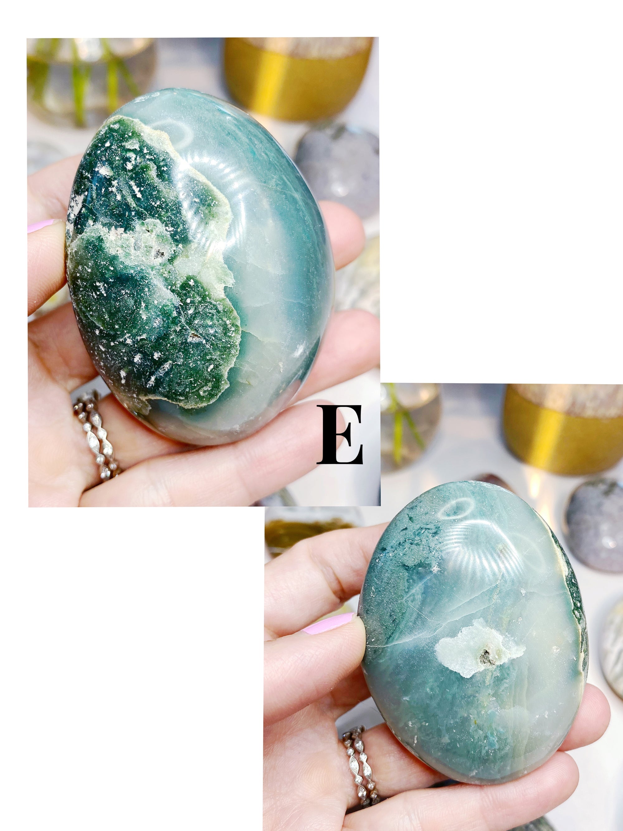 Ocean Jasper Palm Stones - Large