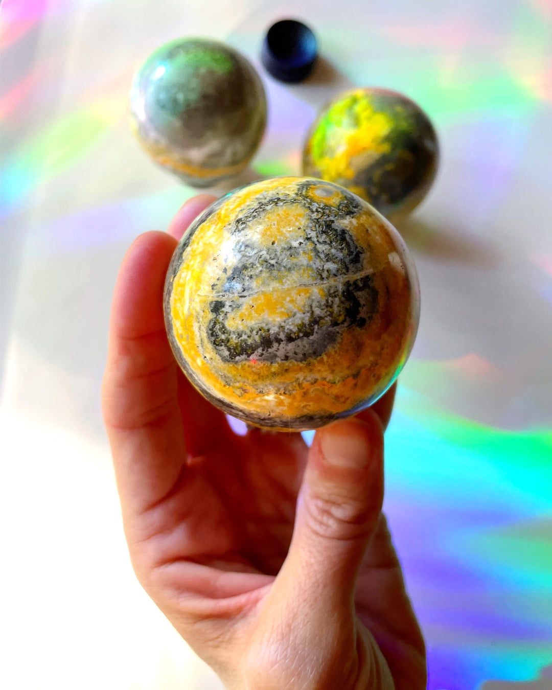Bumblebee Jasper Sphere - Baltic Mermaid