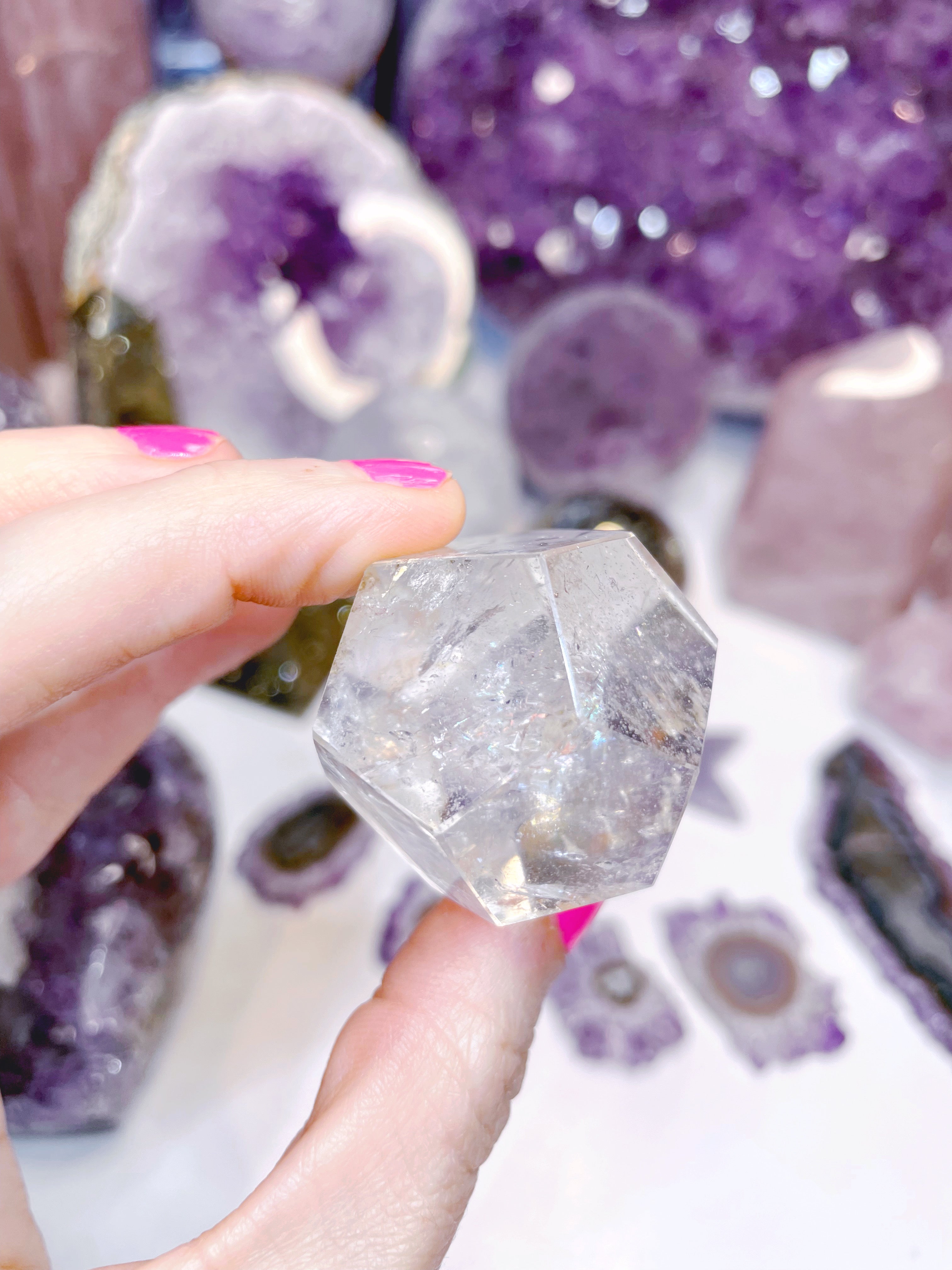 Quartz Dodecahedron w/ Hematoid inclusion - Baltic Mermaid