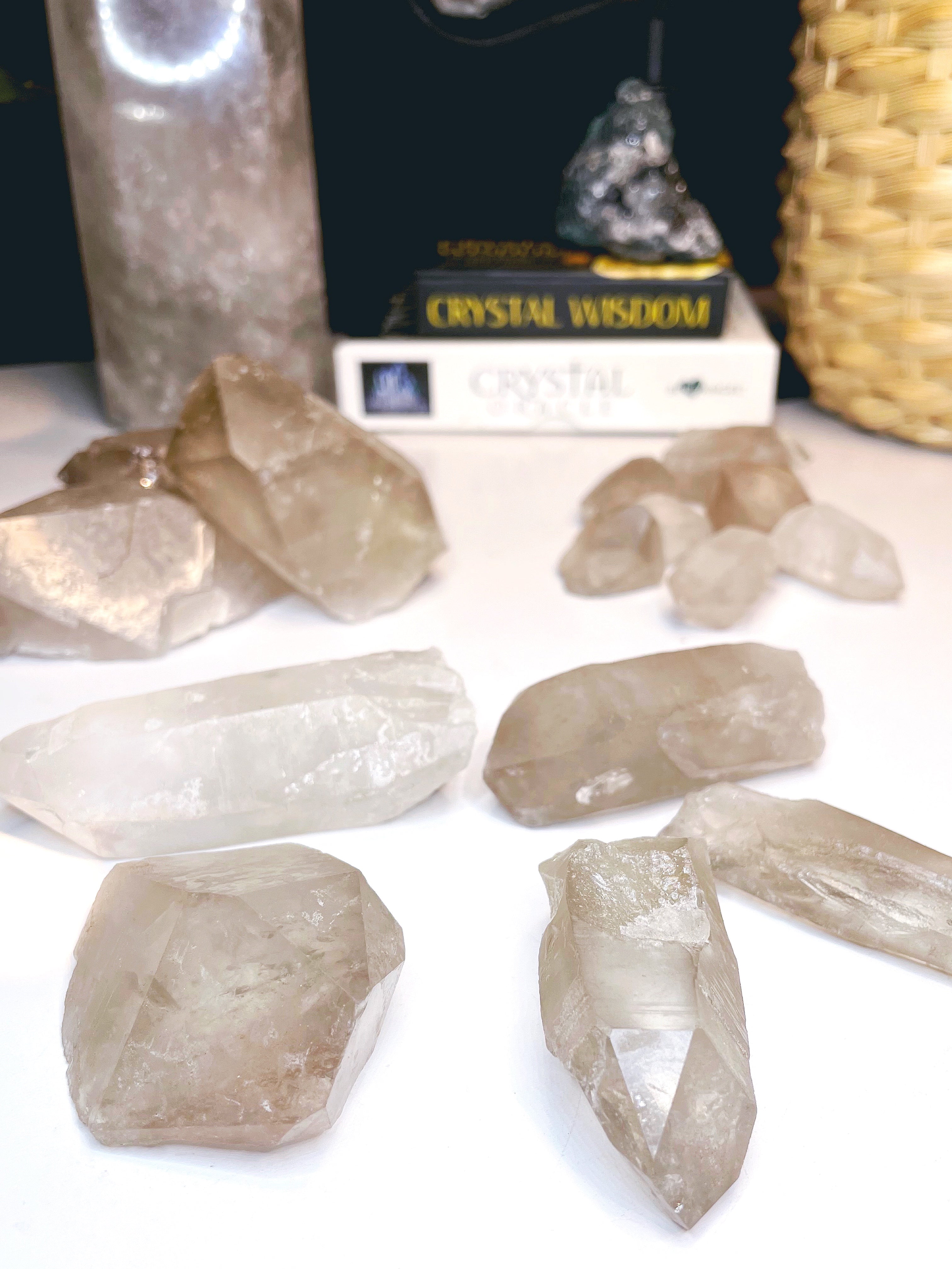 Natural Smoky Quartz Points - Baltic Mermaid