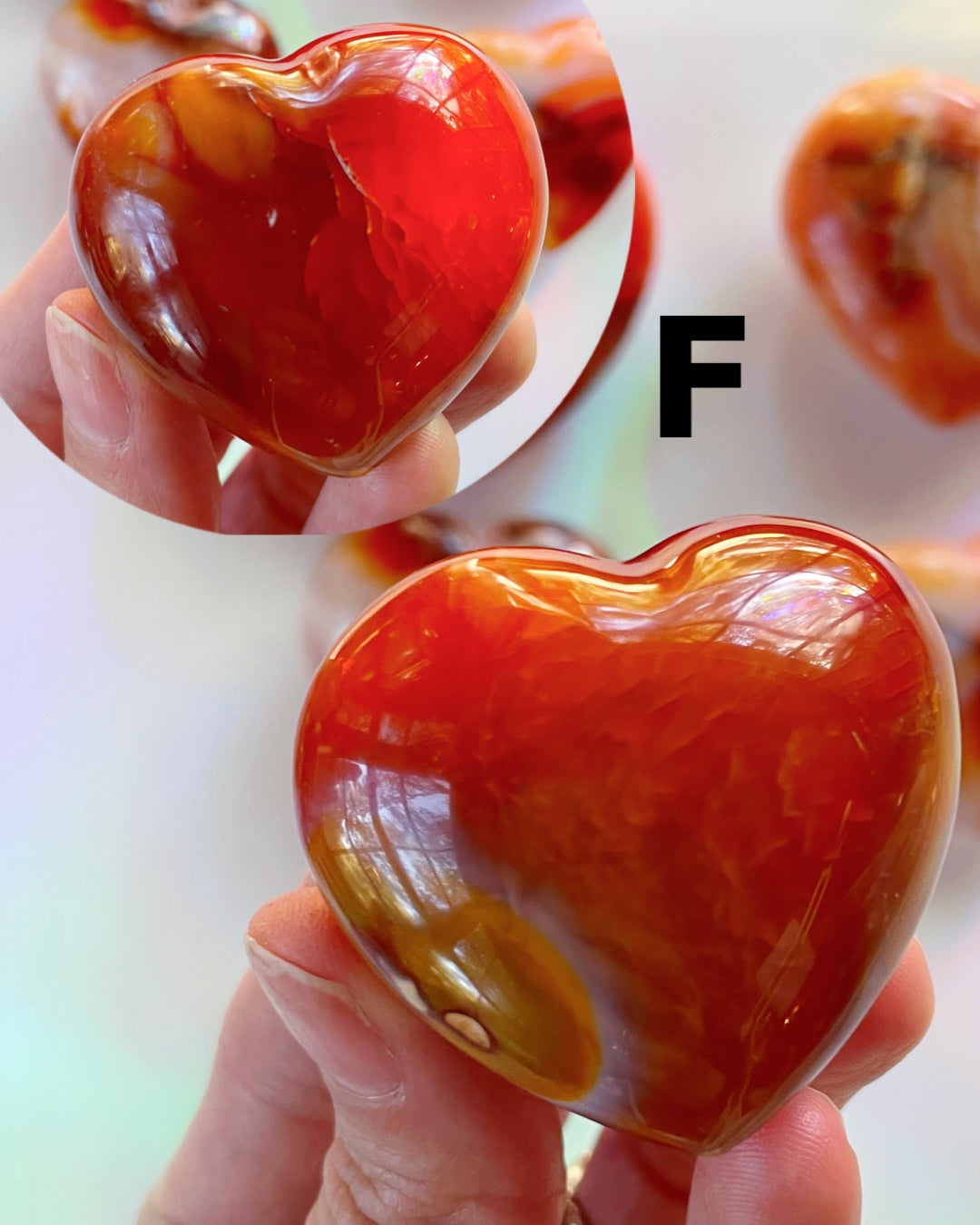 Carnelian Agate Hearts - Baltic Mermaid