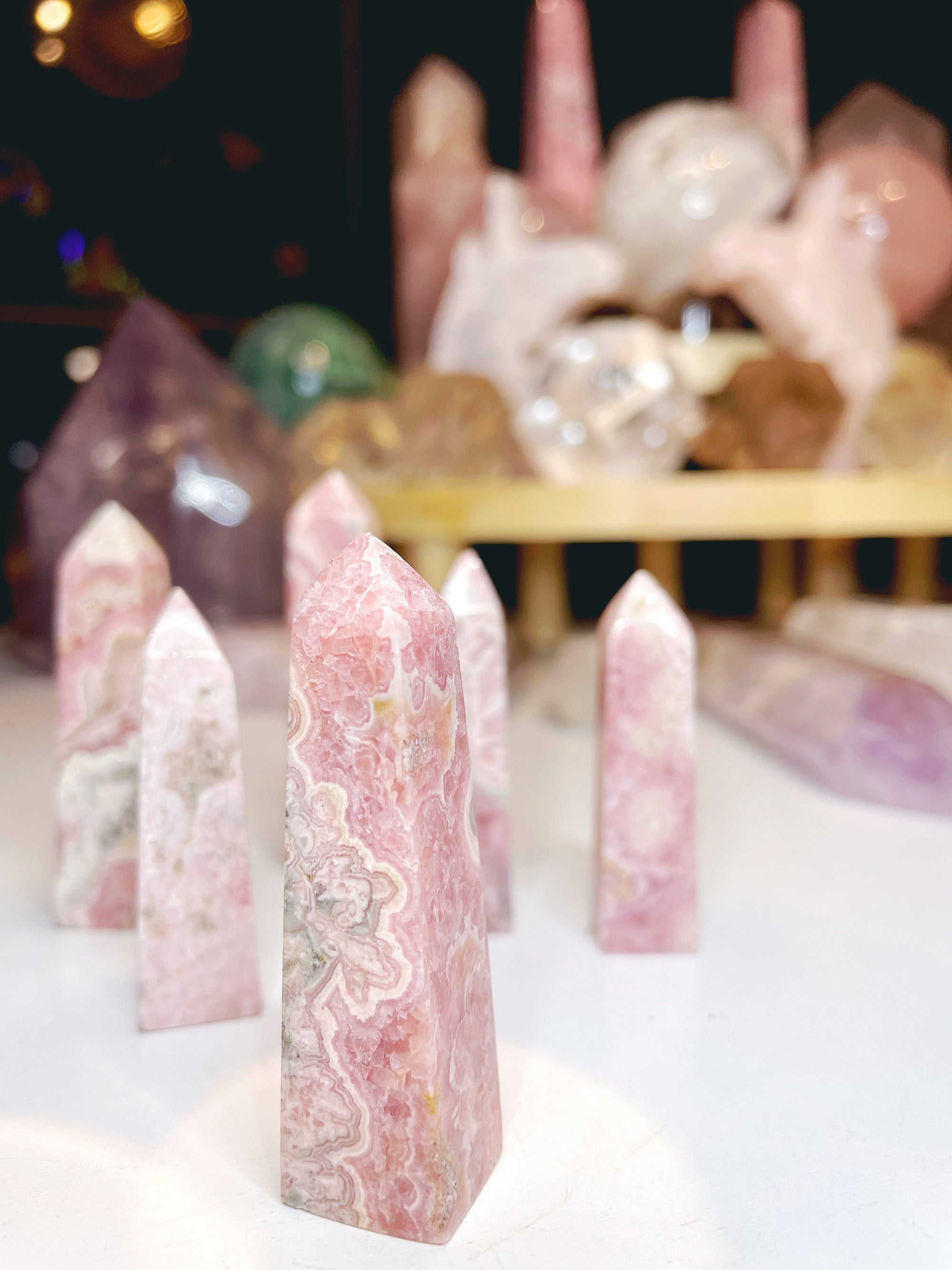 Rhodochrosite Obelisk