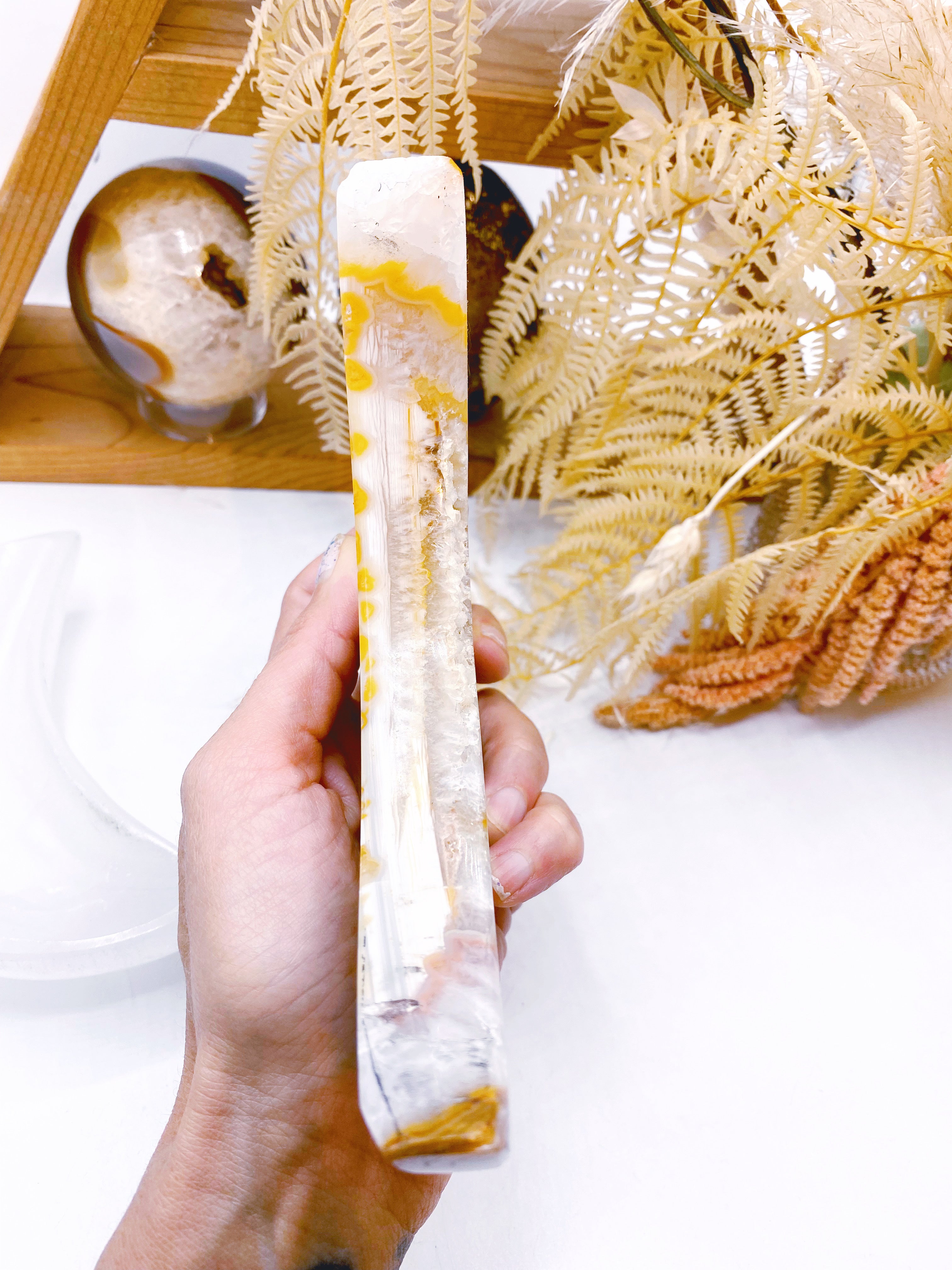 Druzy Agate Moon - Baltic Mermaid