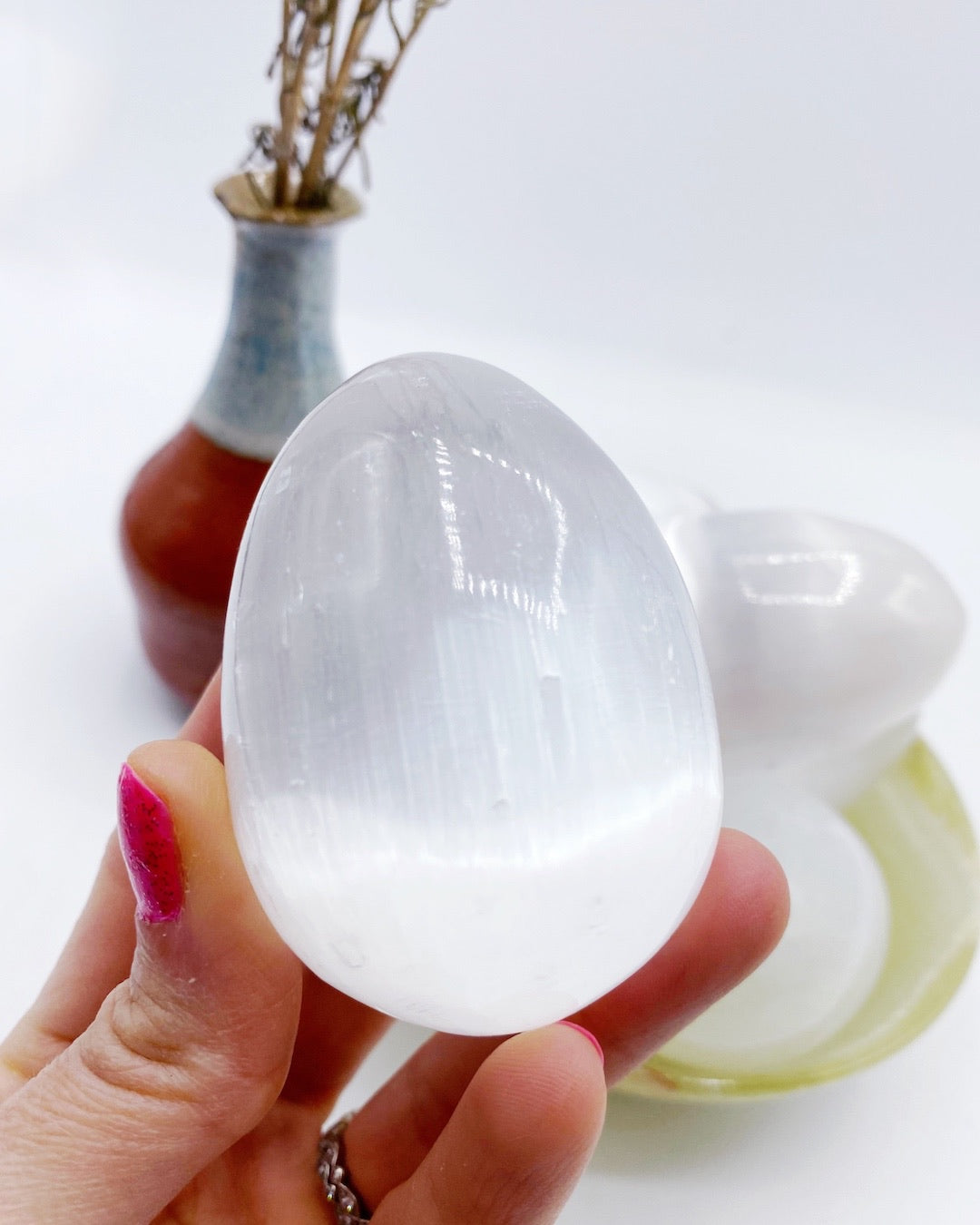 Selenite Egg - Baltic Mermaid