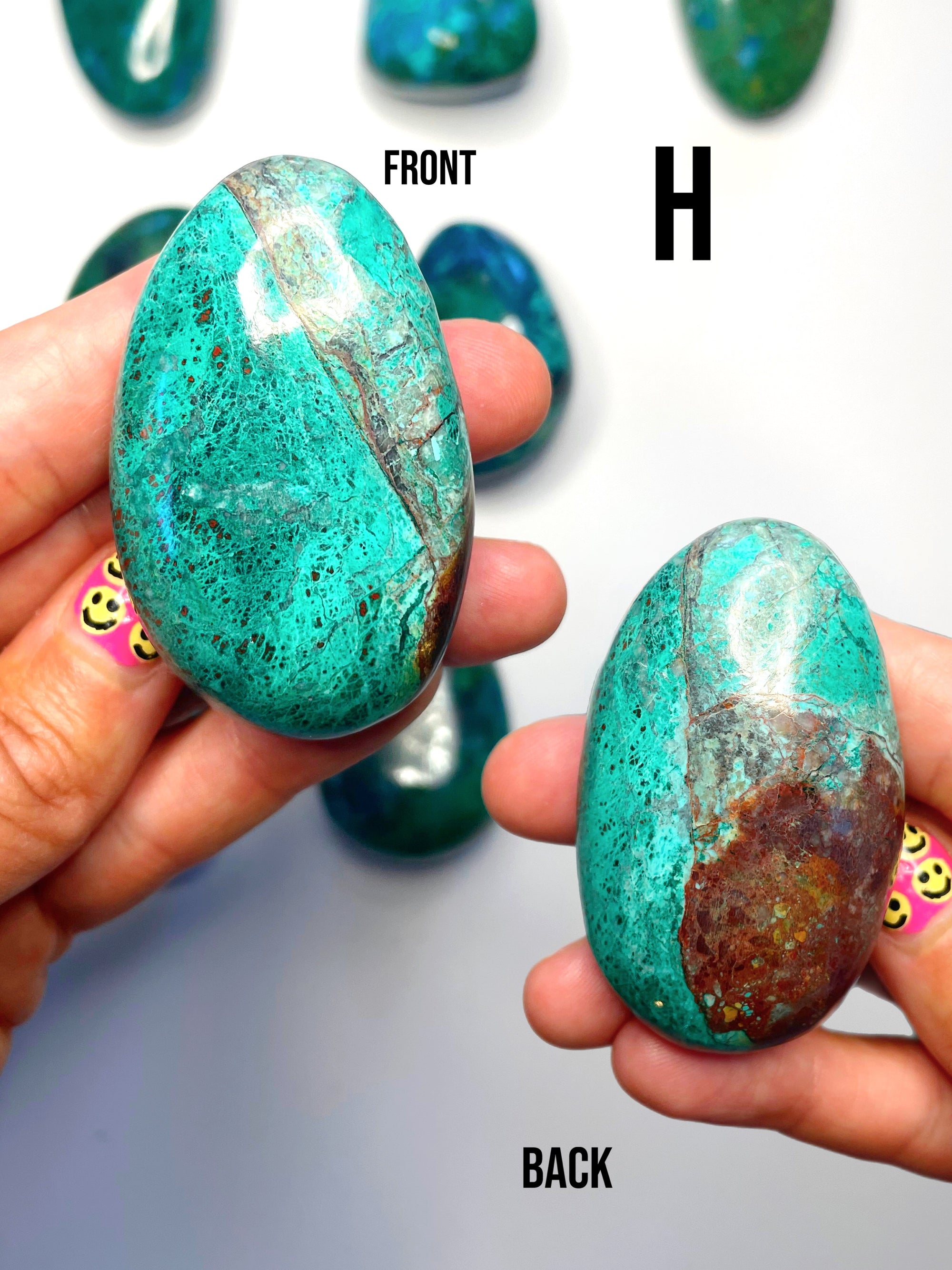 Chrysocolla Palm Stones/Large Tumbles