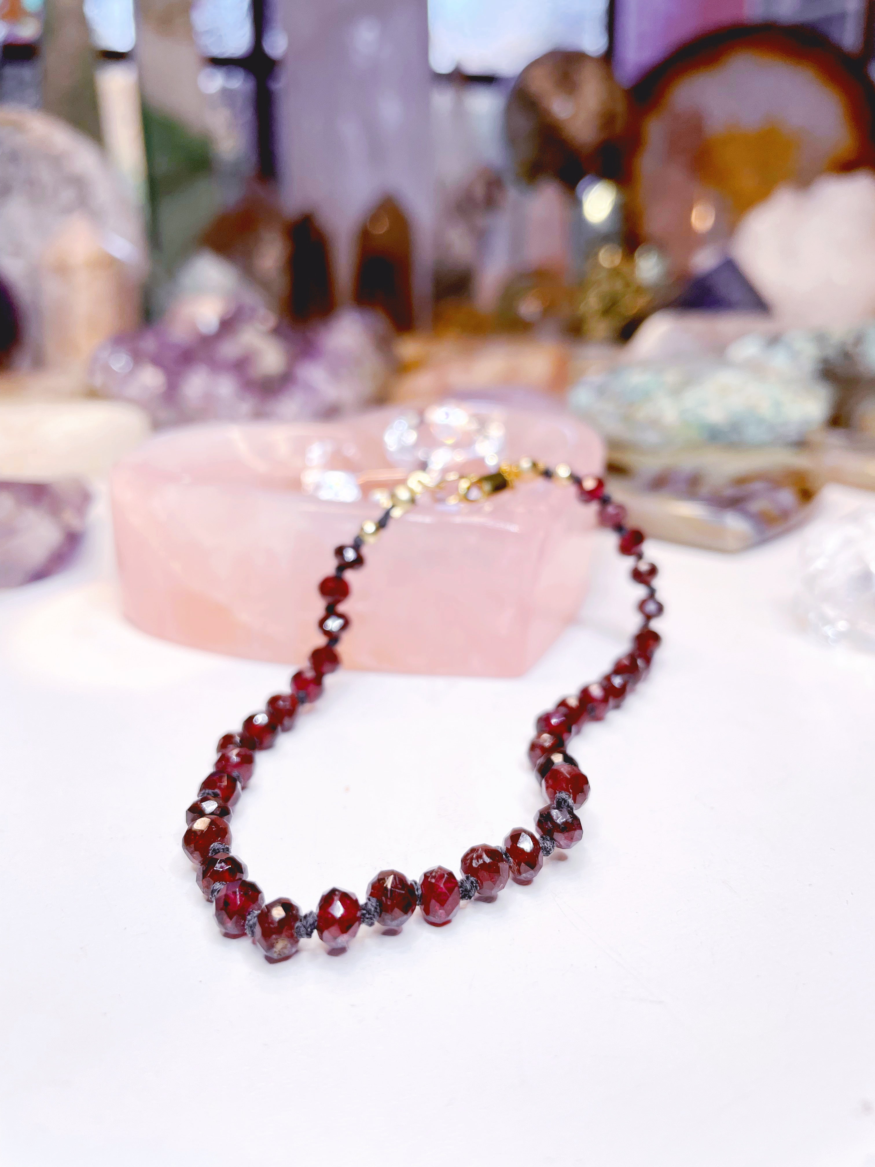 Garnet Candy Bracelet - Baltic Mermaid