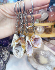 Druzy Geode Keychain