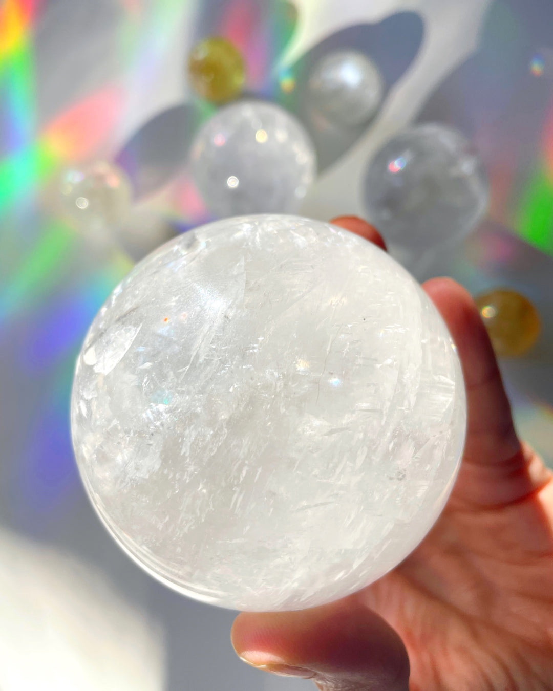 Optic Calcite Sphere AA - Baltic Mermaid