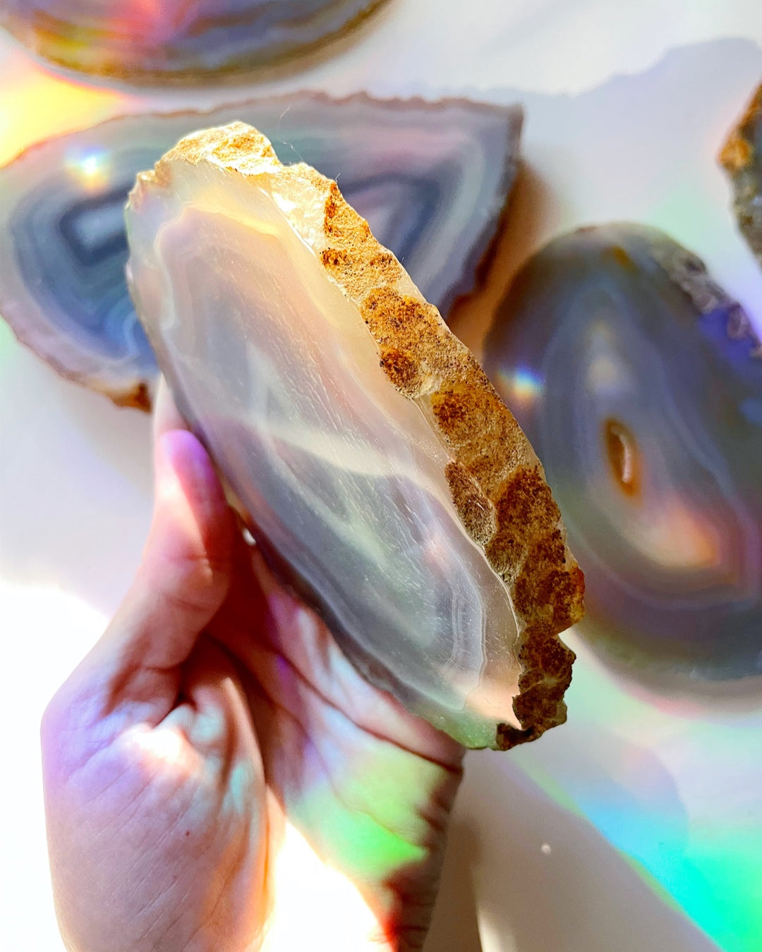 Banded Agate Slab - Baltic Mermaid