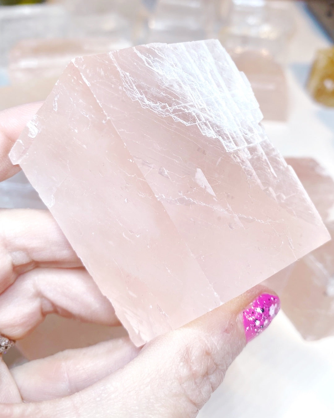 Pink Optical Calcite - Baltic Mermaid