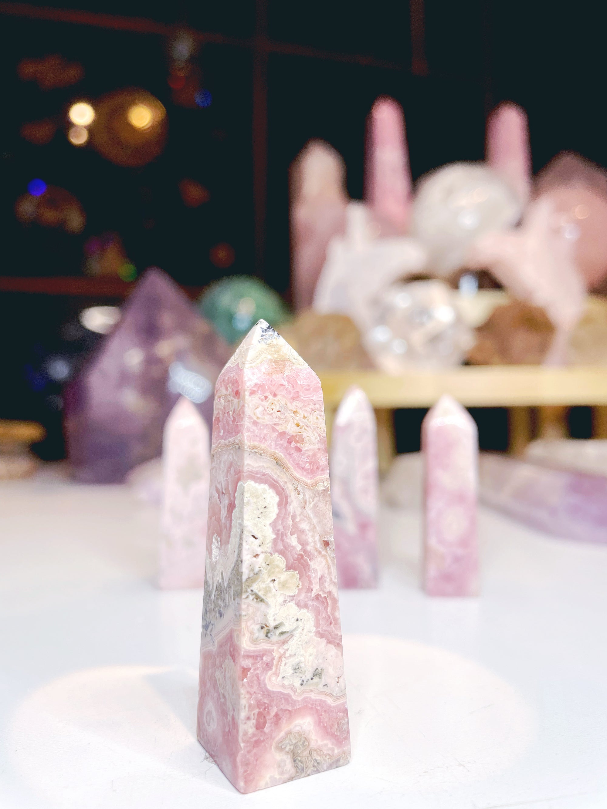 Rhodochrosite Obelisk