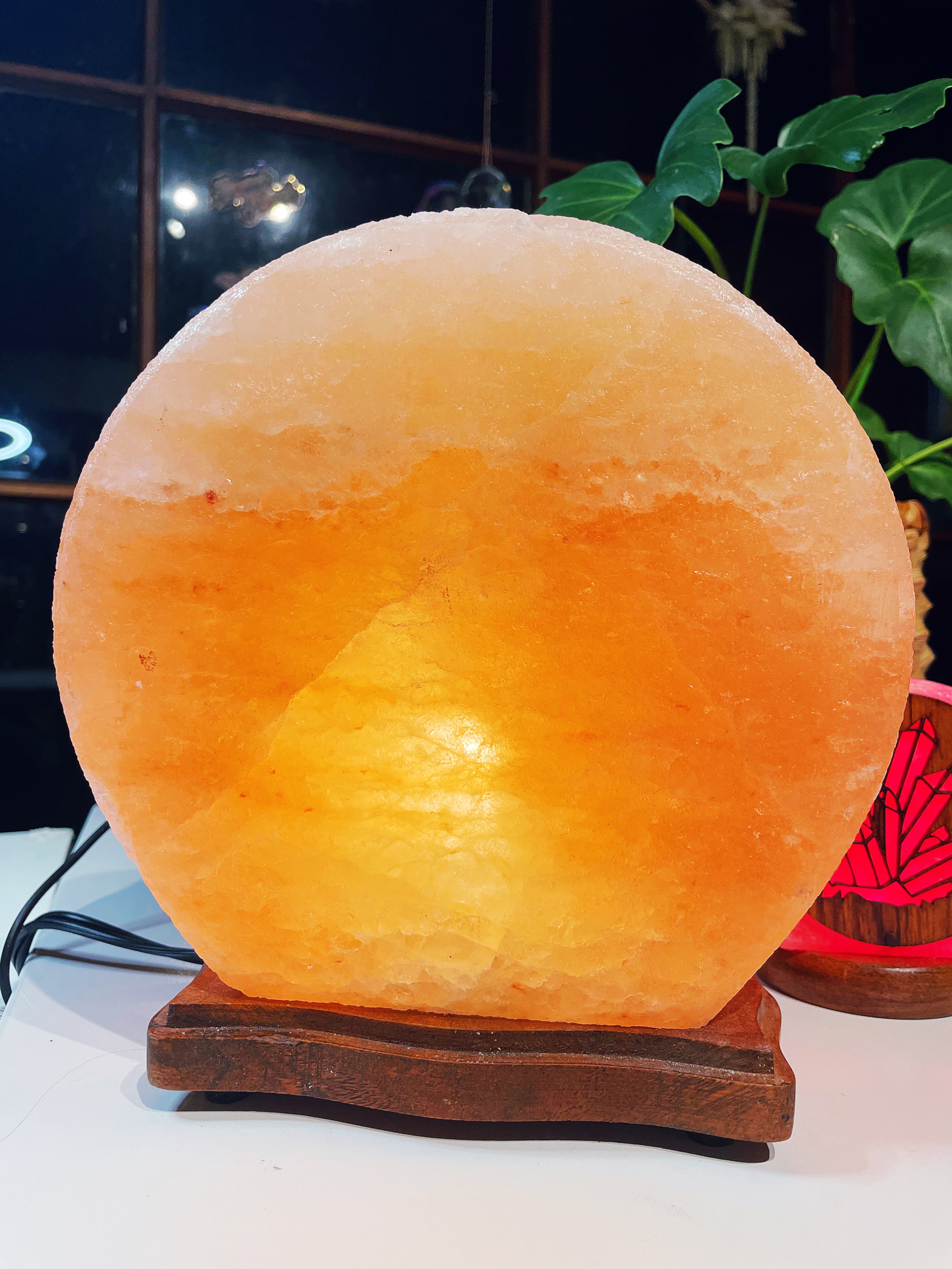 Wood Face Crystal Cluster Salt Lamp - Baltic Mermaid