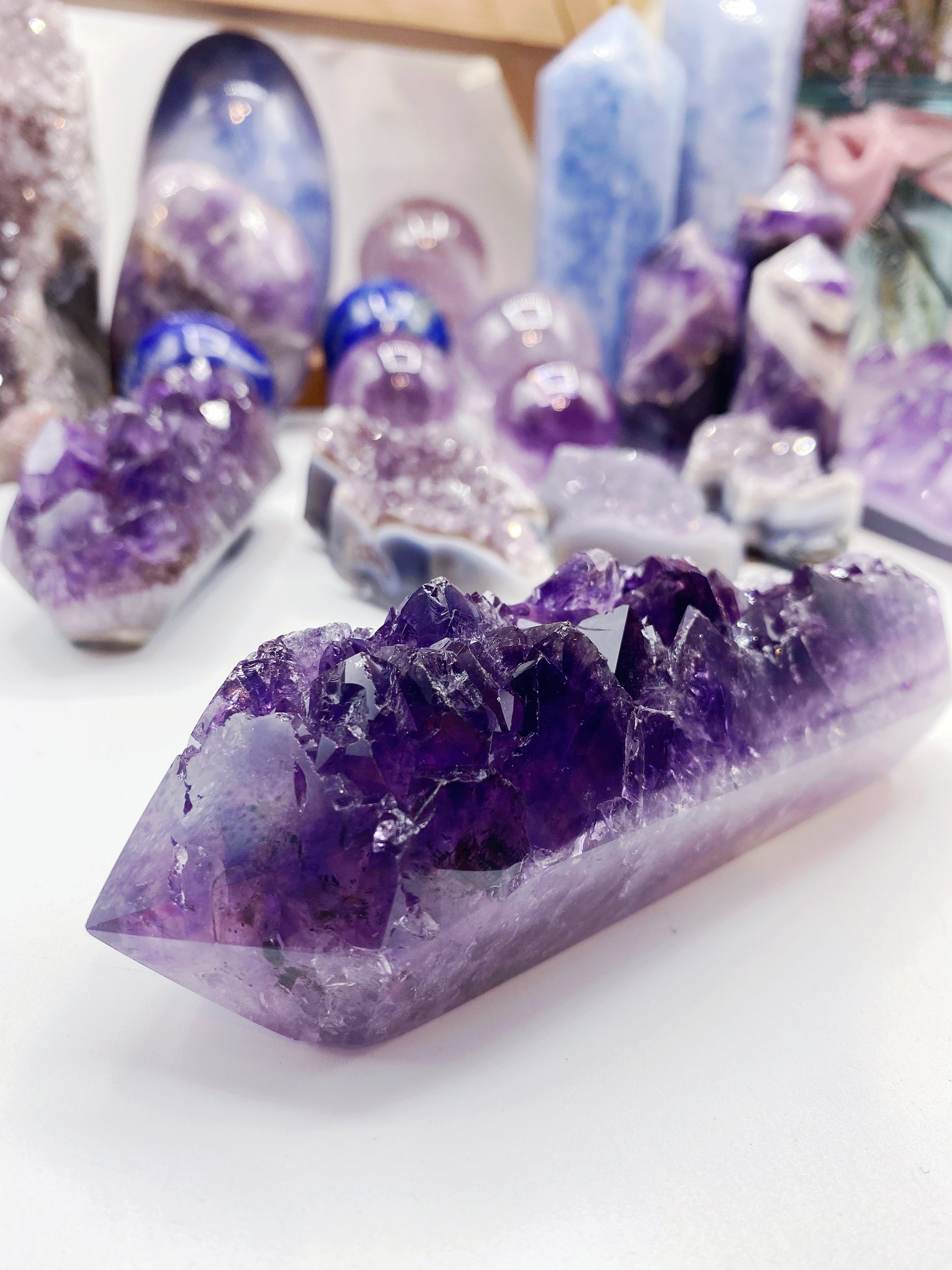 DT Amethyst Cluster Point