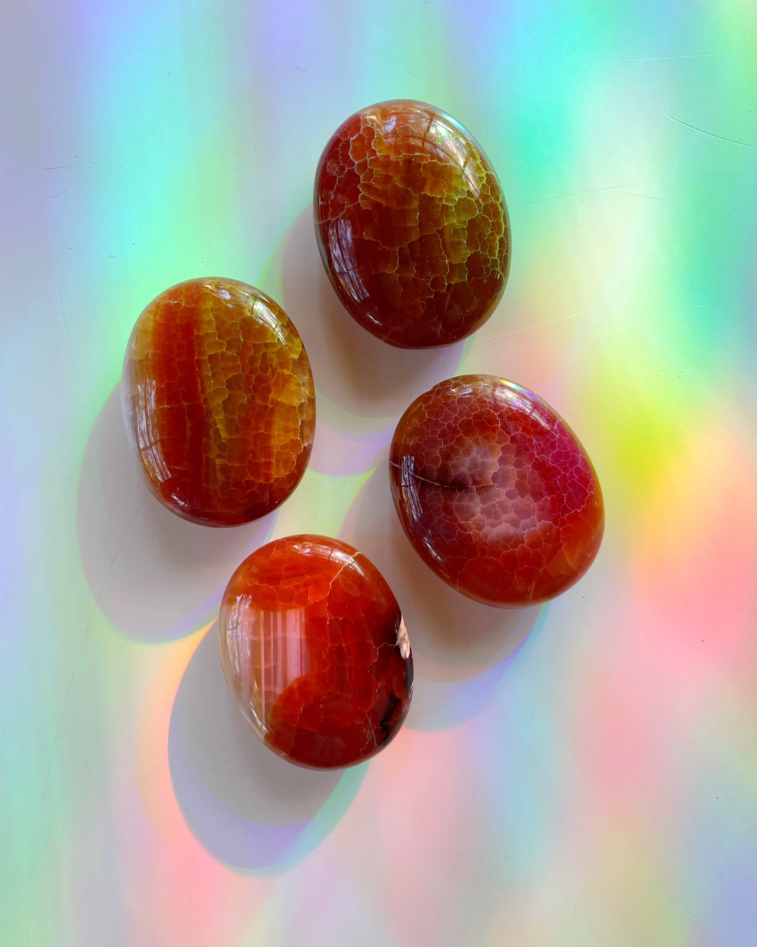 Snakeskin Agate Palm Stones - Baltic Mermaid