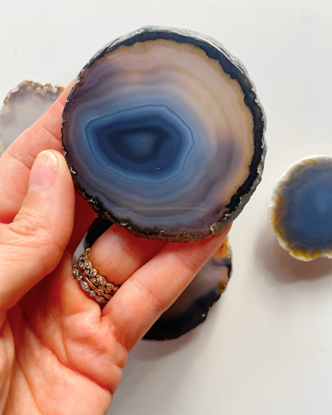 Agate Magnet Set L - Baltic Mermaid