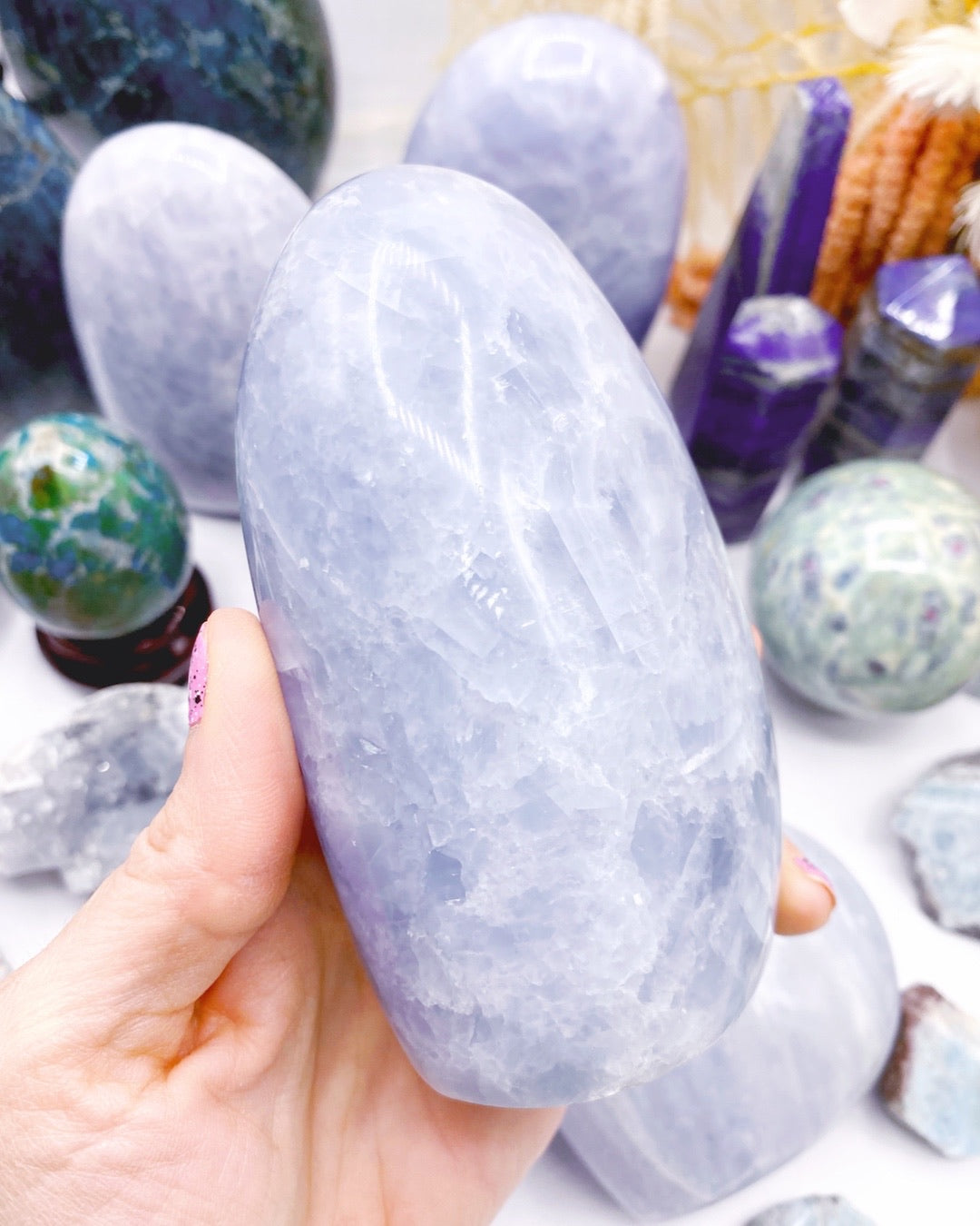 Blue Calcite Freeform - Baltic Mermaid