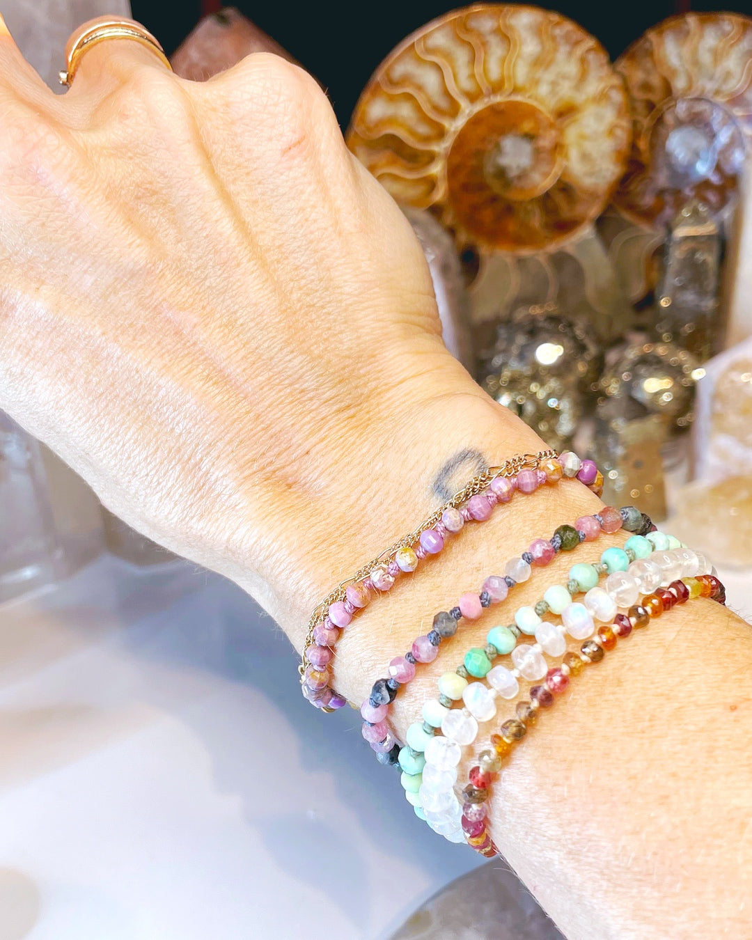 Phosphosiderite Candy Bracelet - Baltic Mermaid