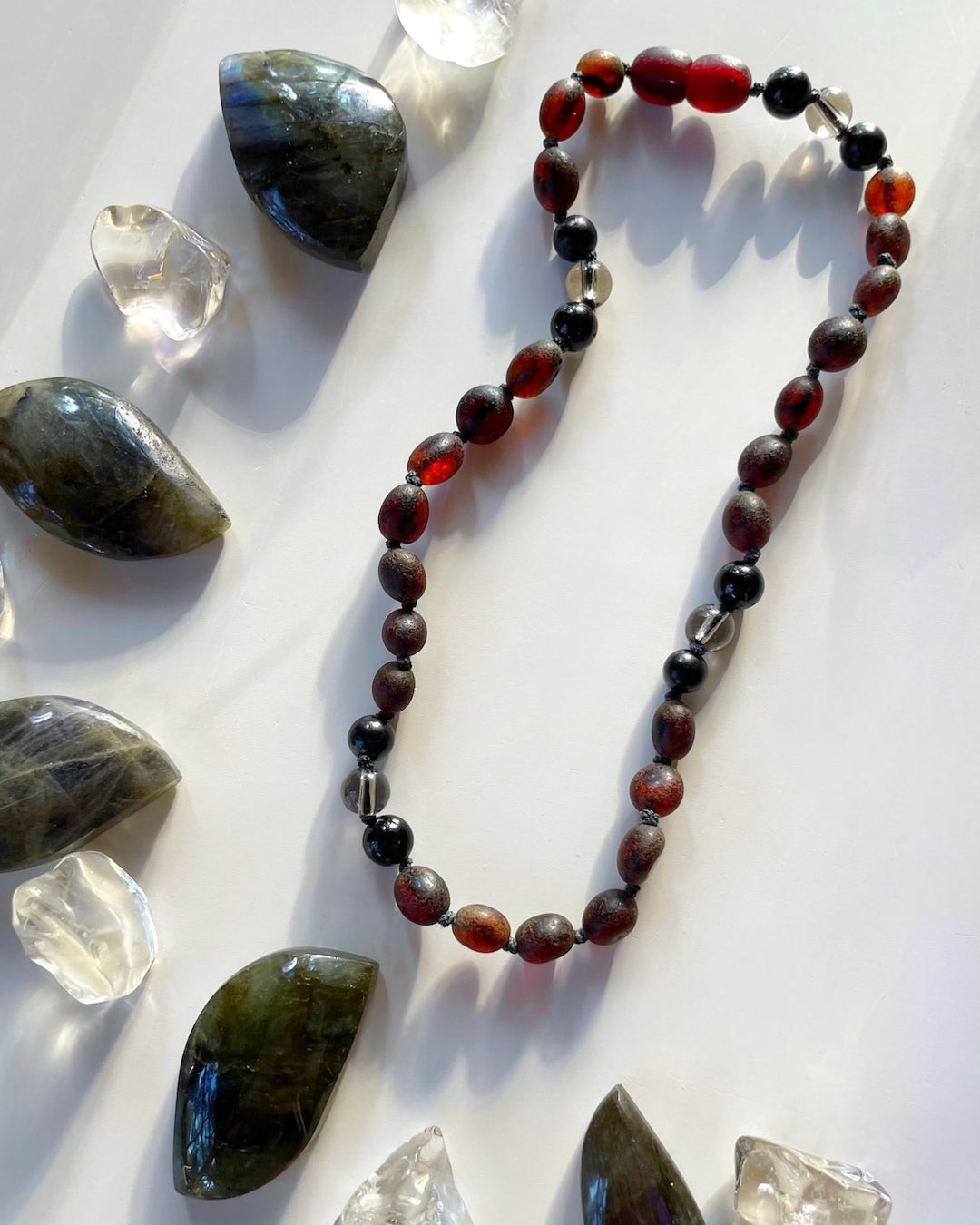 Hopper - Unpolished Amber Necklace - Baltic Mermaid