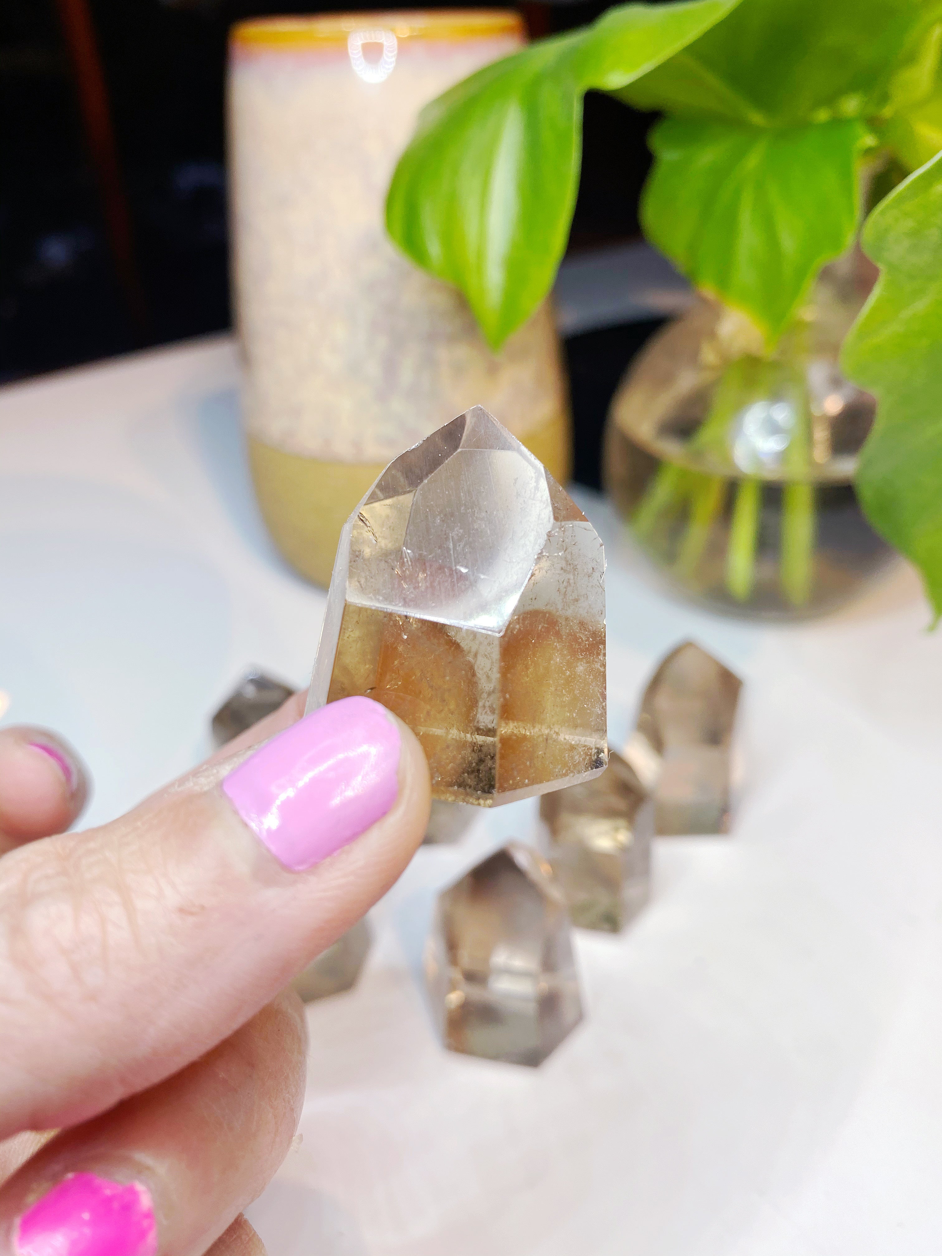 Little Smoky Quartz Towers - Baltic Mermaid