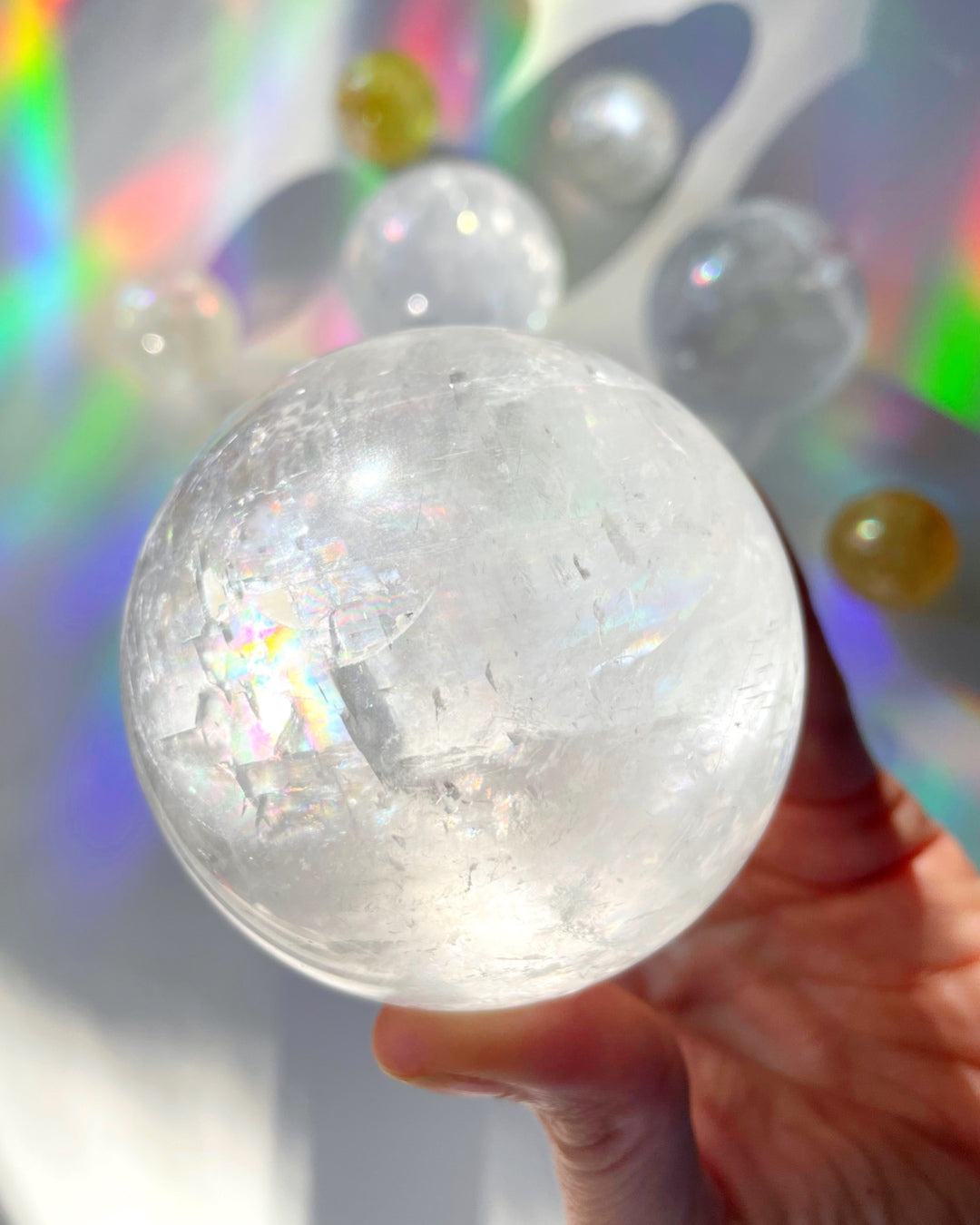 Optic Calcite Sphere AA - Baltic Mermaid