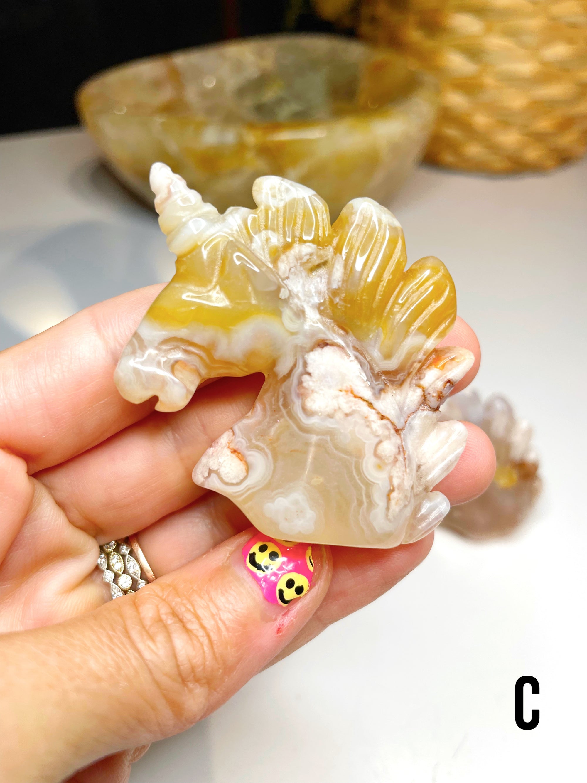 Flower Agate Unicorns