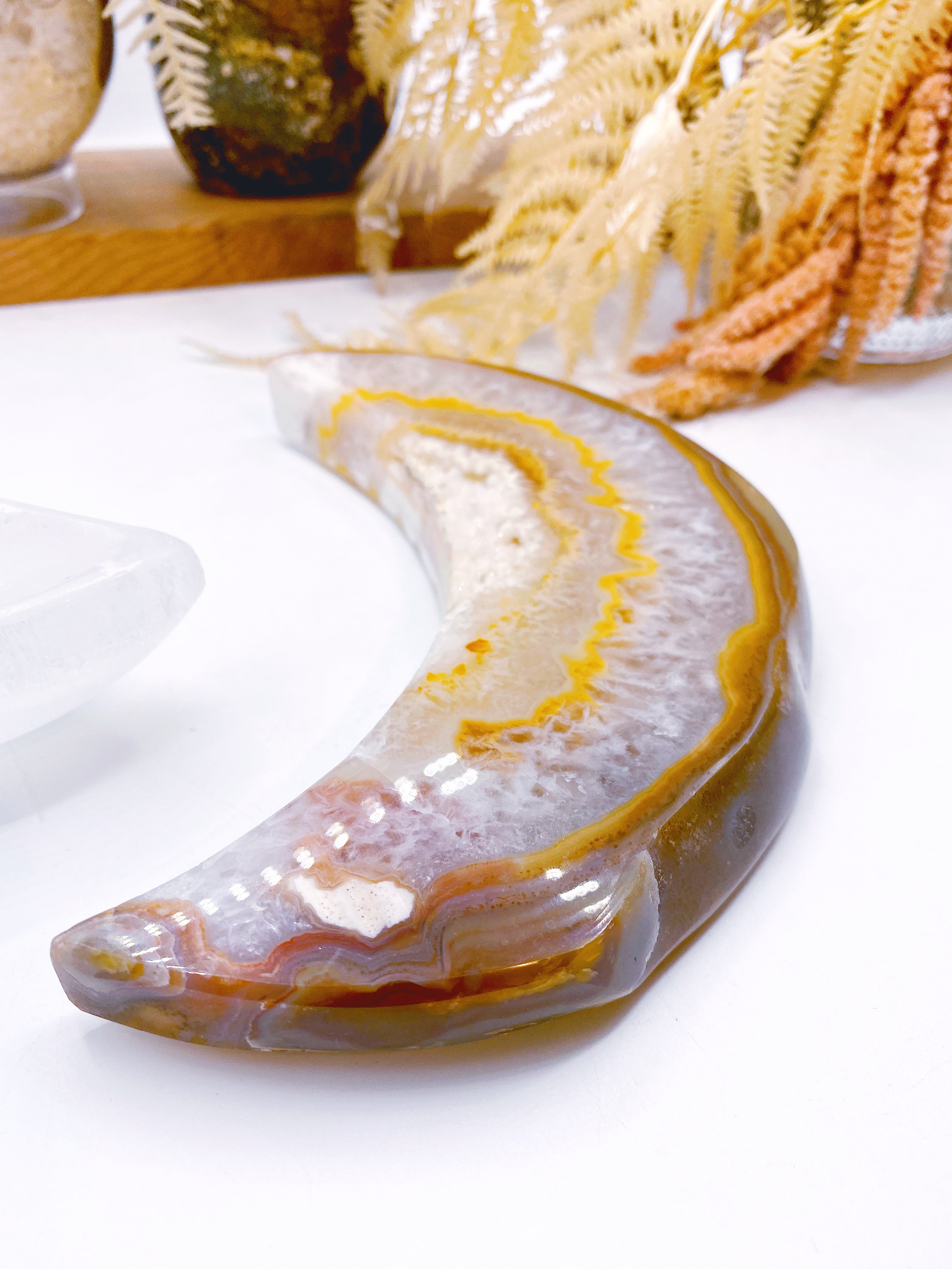 Druzy Agate Moon - Baltic Mermaid