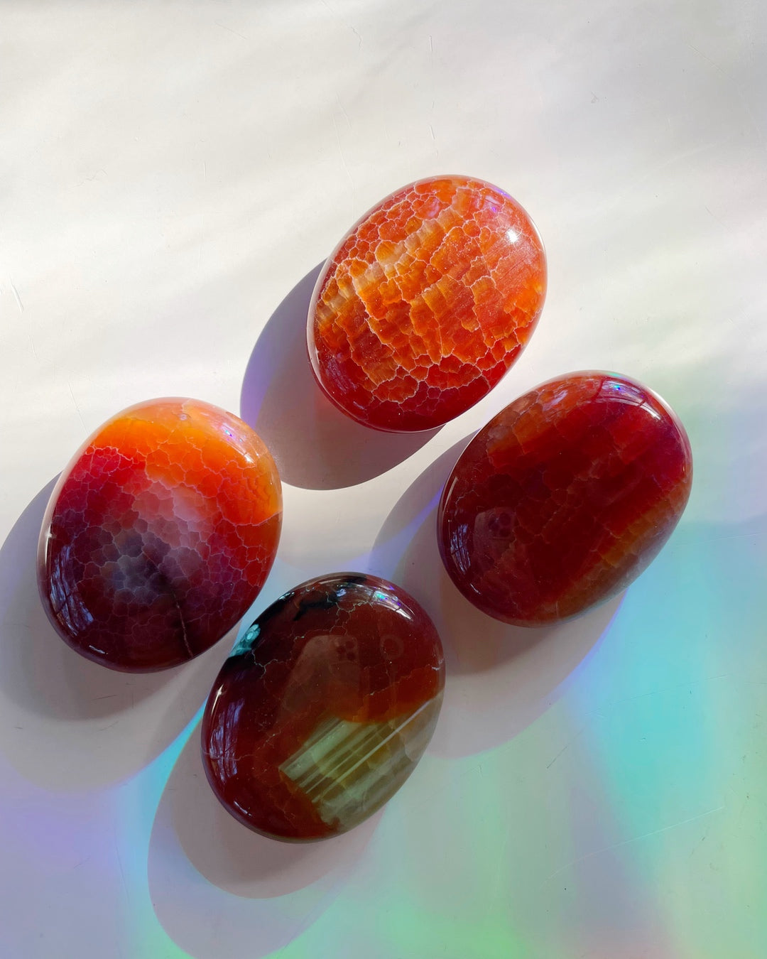 Snakeskin Agate Palm Stones - Baltic Mermaid