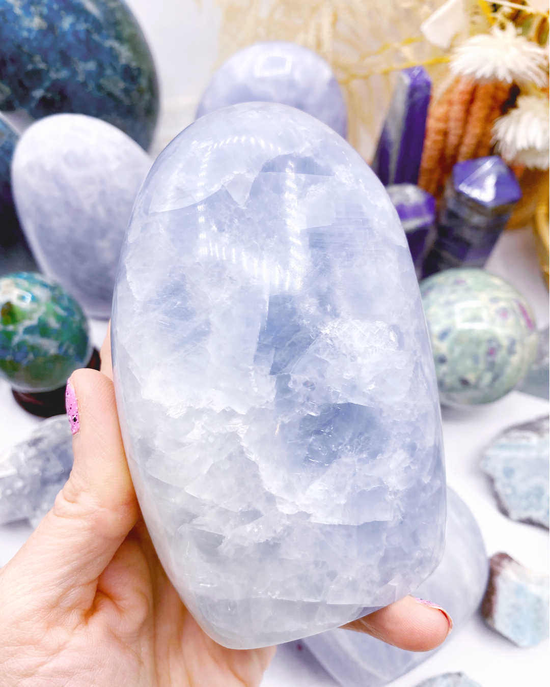 Blue Calcite Freeform - Baltic Mermaid