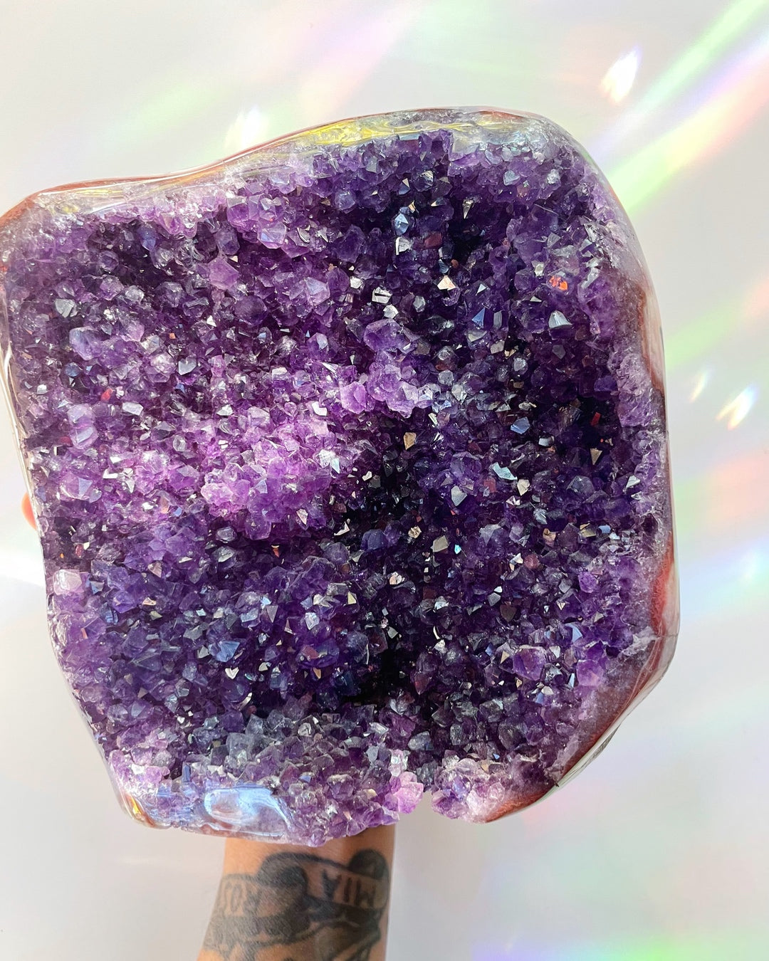 Large Amethyst Cluster Cut base - Baltic Mermaid