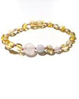 Moon Dust Baltic Amber Bracelet - Pink