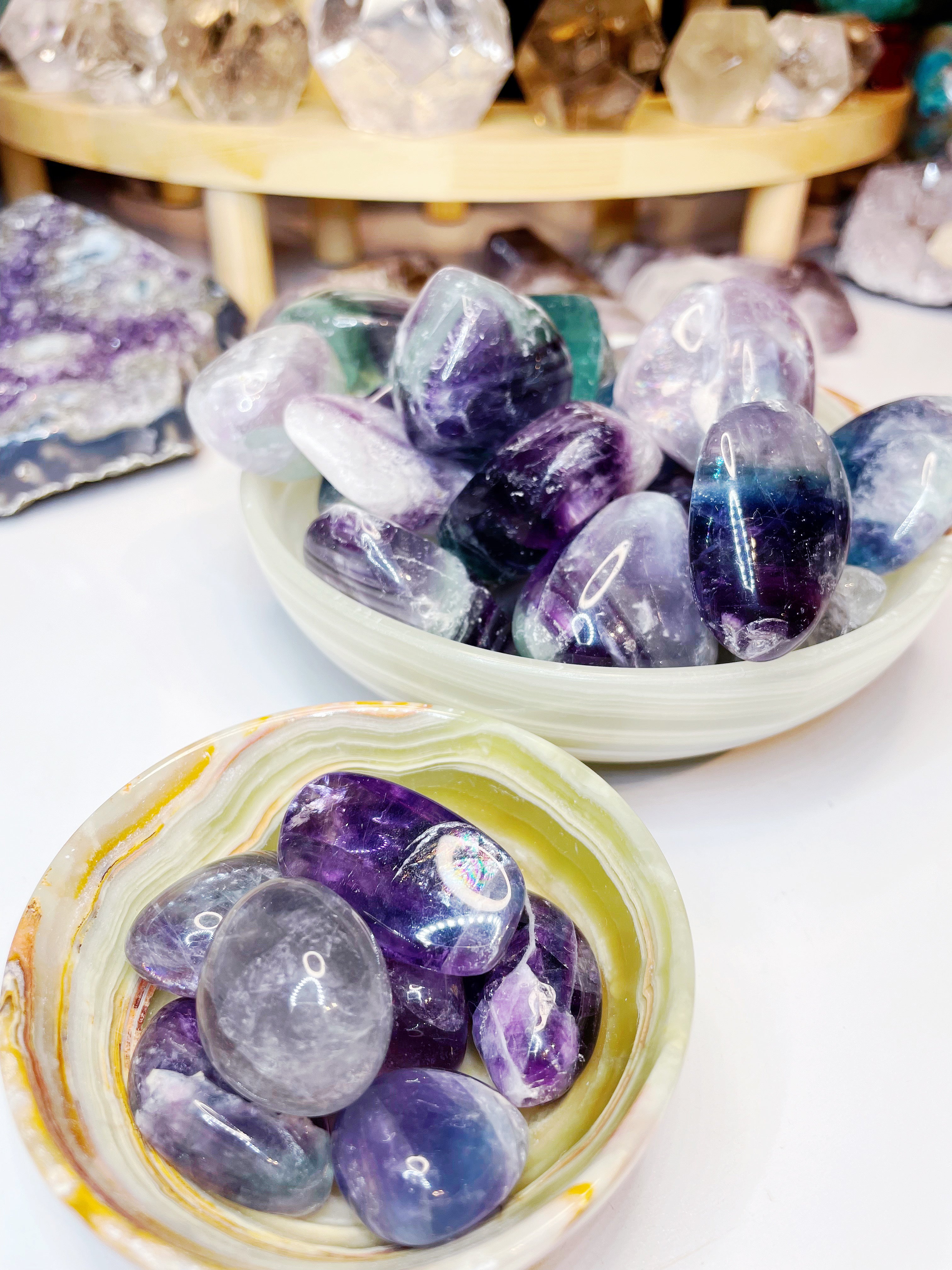Fluorite Tumbled Stones - Baltic Mermaid