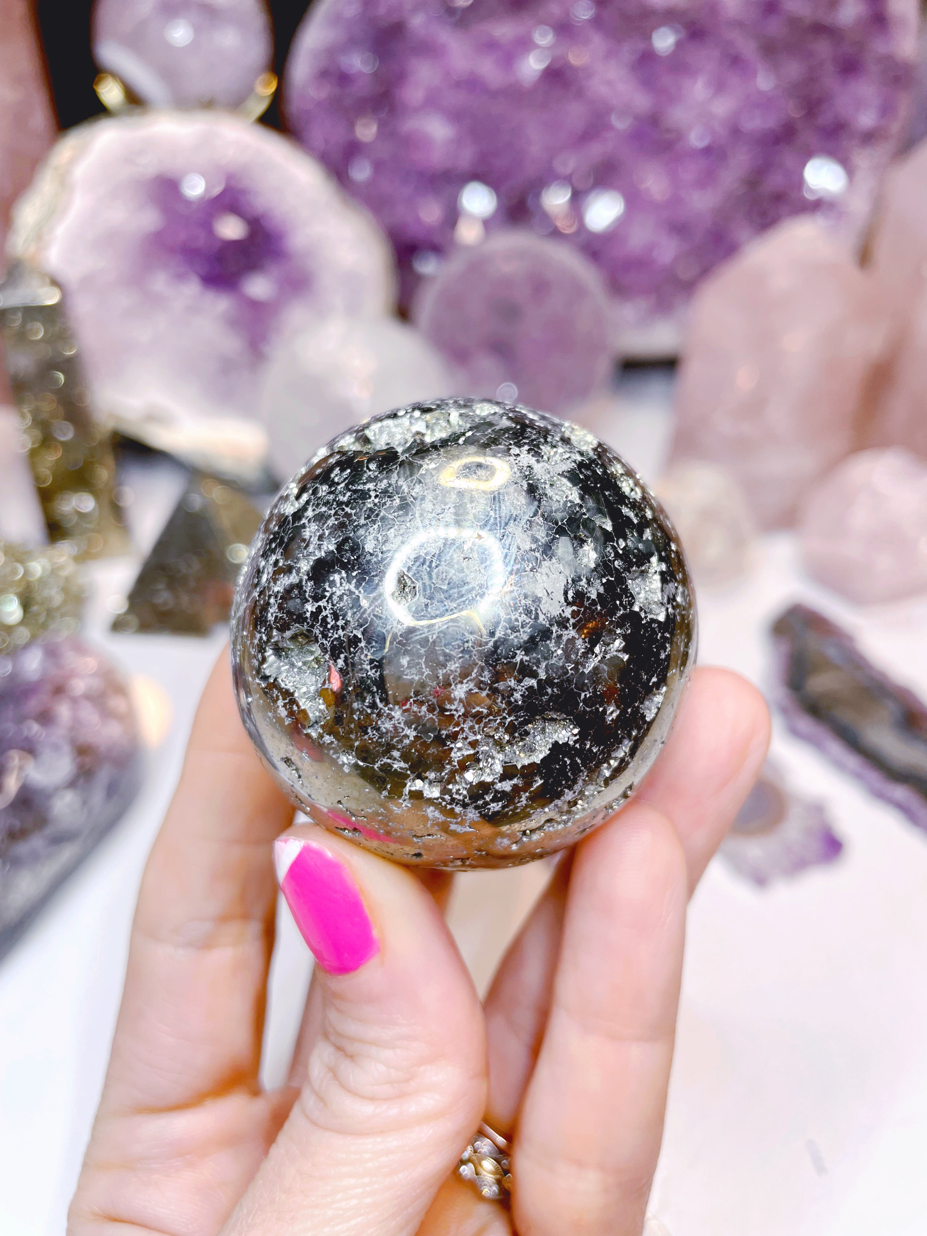 Pyrite Sphere - Baltic Mermaid